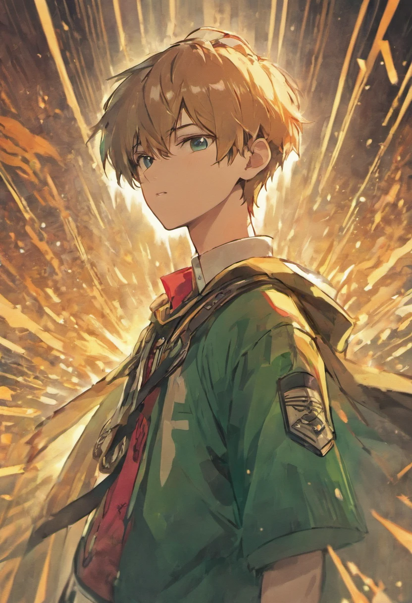 anime boy with palestine flag
