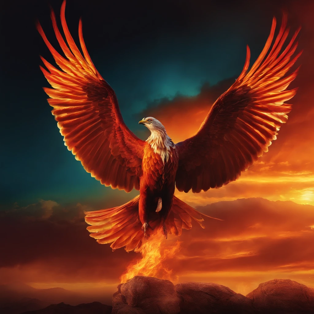 Bring the fire phoenix and the sky to life