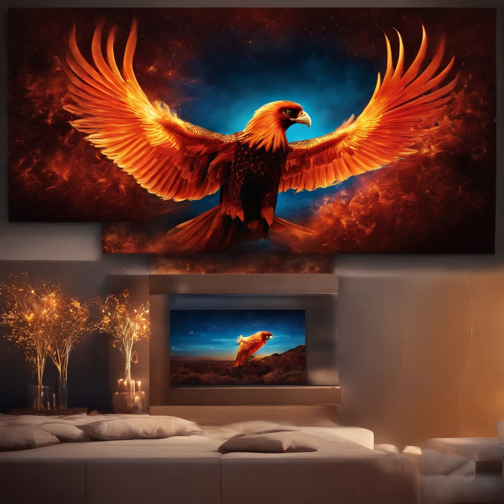 Bring the fire phoenix and the sky to life