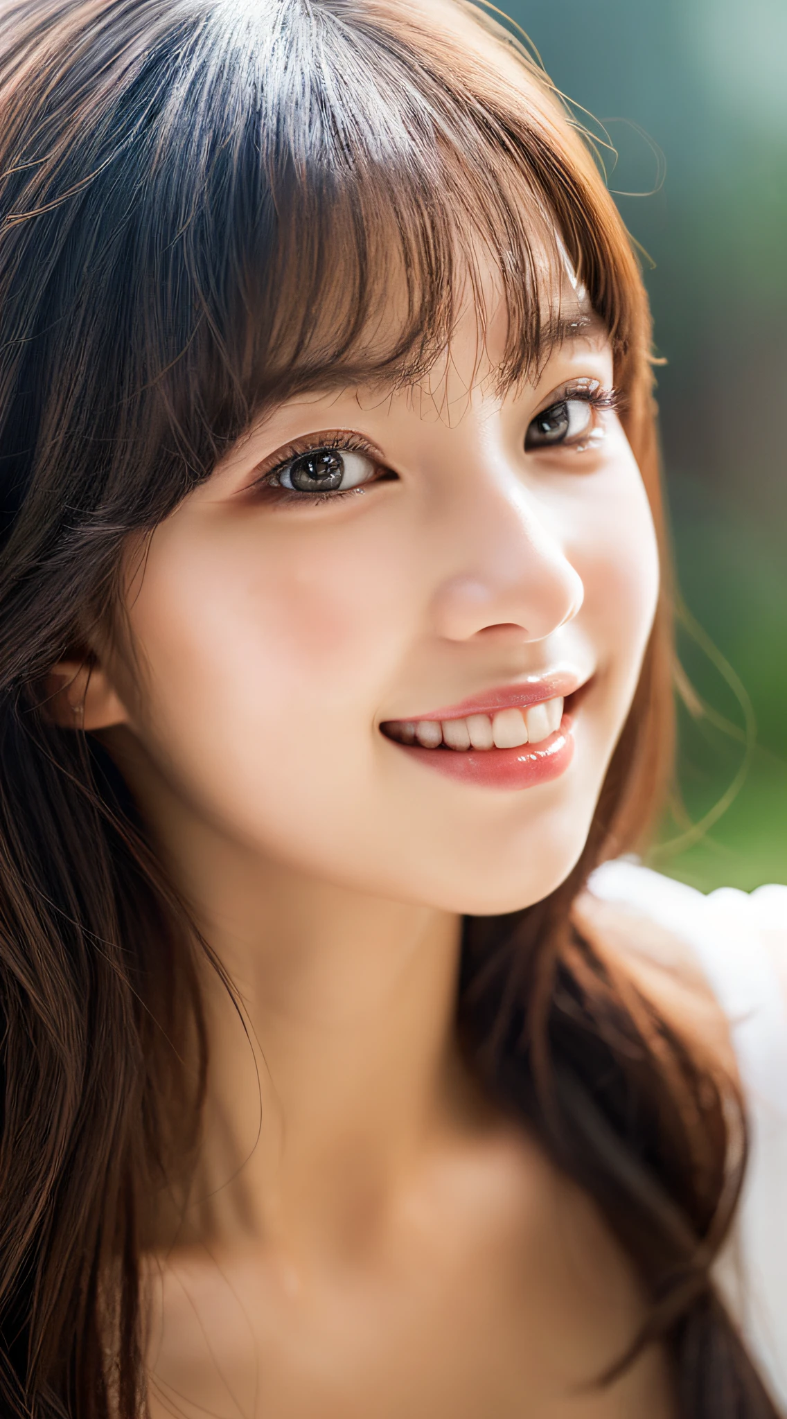 (Photo Real:1.4), (hyper realisitic:1.4), (Smooth lighting:1.05), 1 girl, so embarrassed that I instinctively turned face away, open your mouth to say something, Close-up of the face, Soft lighting, Back lighting, (cheerfulness:1.2), (Finest Real Textured Skins), Narrow-eyed, Super fine face, glowy skin, retinas, Anatomically correct, acurate, (medium Hair:1.1), Textured skin, High quality, high details, Best Quality, High resolution, indoor,