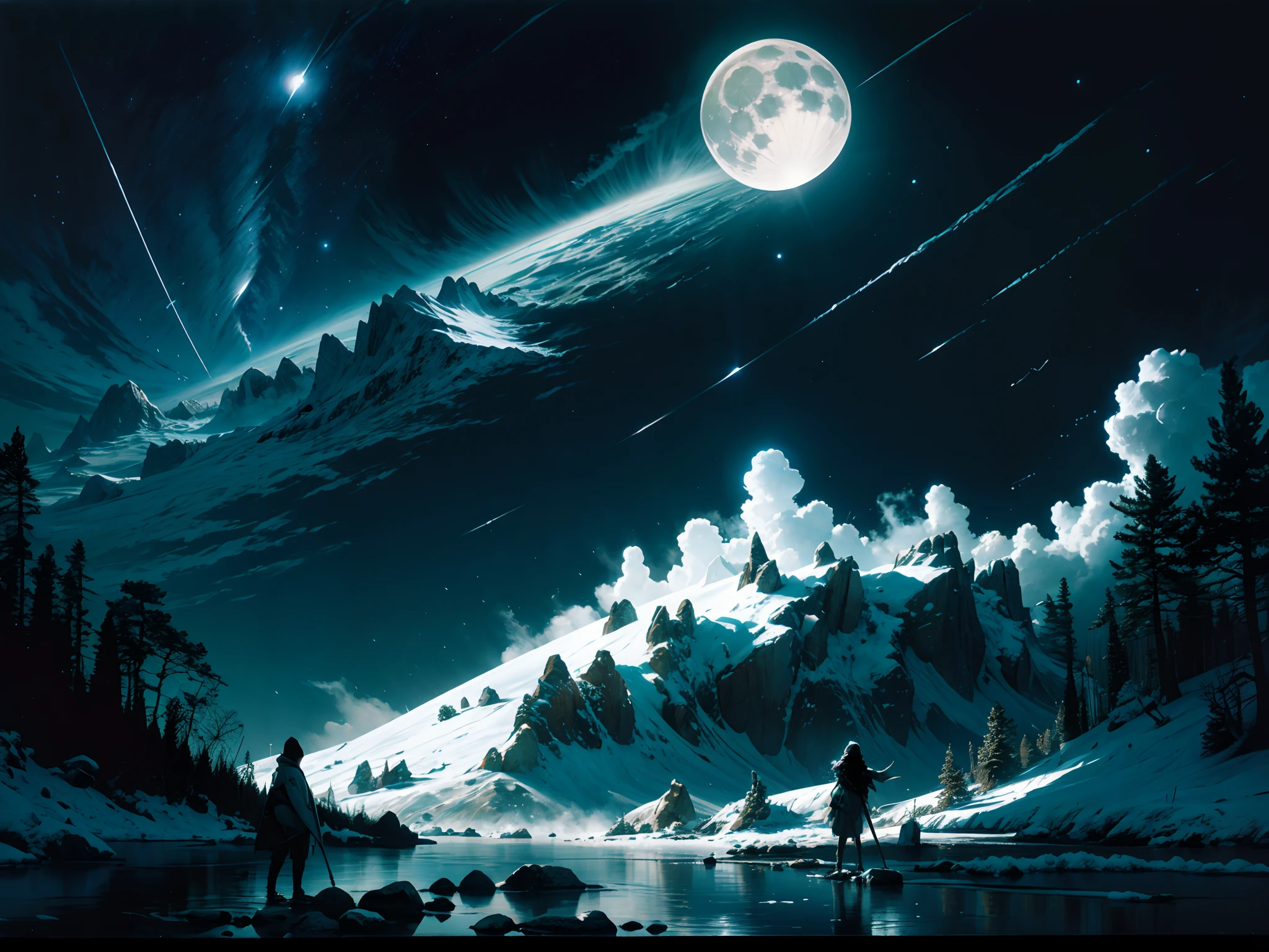 Rime Ice, moonlight  -imagine