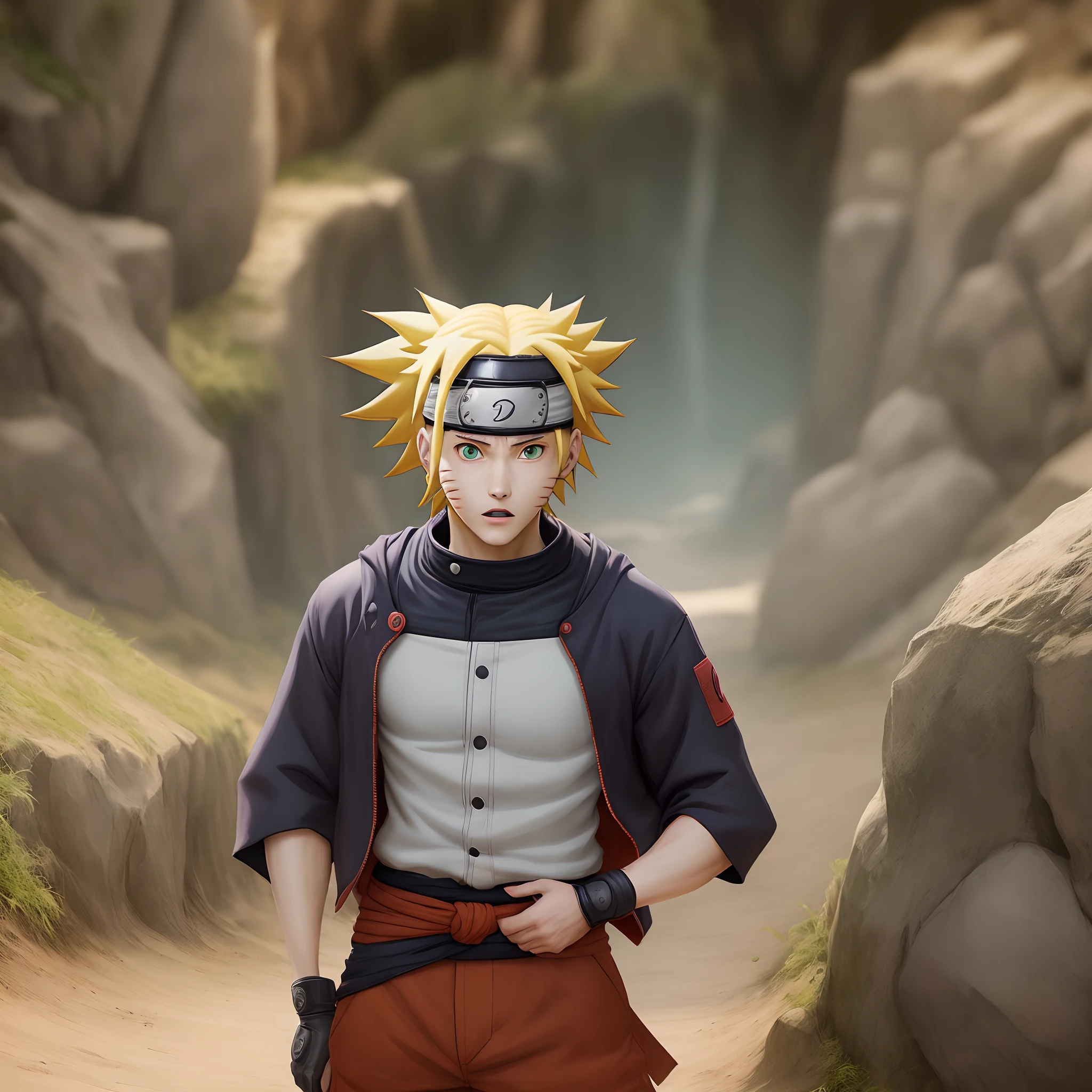 Naruto realista com razengan