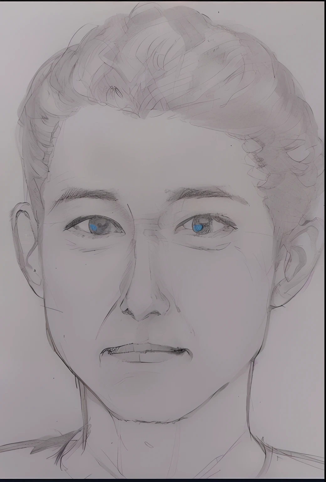 Japan male in his 30s、darken the skin tone of the face,,,,,、Do not change the contours of the face in the original image、Clarify facial expressions。Open your eyelids wide and smile。The eyes are smiling gently。Sharpen the contours of black eyes。