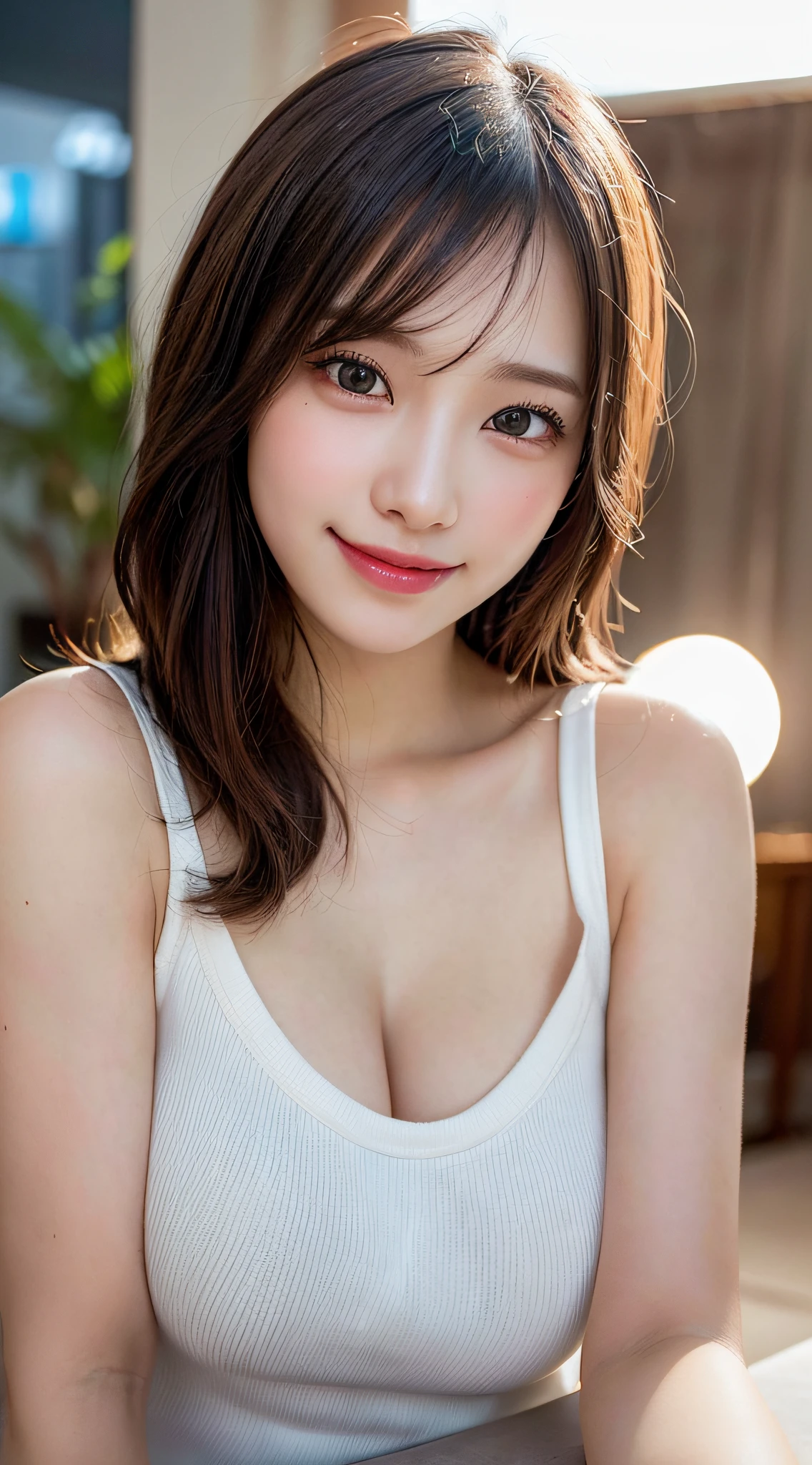 Beautuful Women,Ayami Nakajo,女優,a smile,tits out,Best Quality