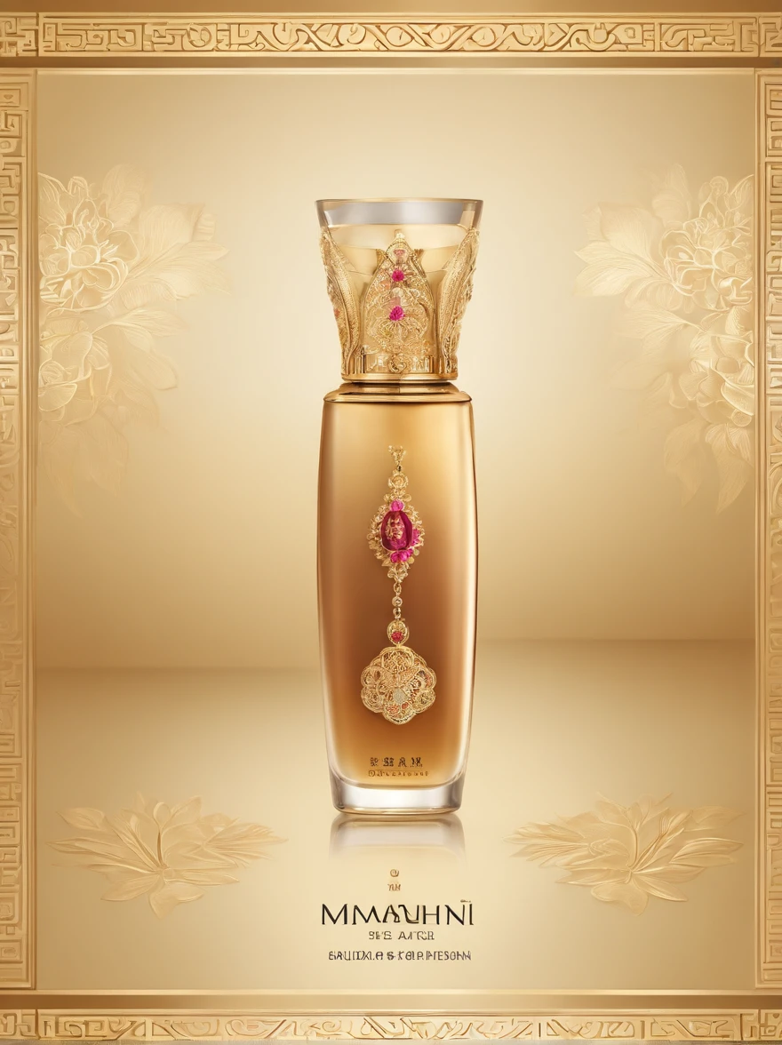 (best quality,4k,highres,masterpiece:1.2),ultra-detailed,realistic:1.37,chinese style,makeup packaging,packaging design,lipstick packaging,matt,luxurious golden details,elegant floral patterns,chic color combination,deep purple and light amber colors,traditional motifs,ornamental details,subtle texture,premium materials,cultural elements,artistic composition,vivid shades,exquisite craftsmanship,polished finish,soft velvet touch,modern twist,unique aesthetics,harmonious balance,sophisticated allure,distinctive appeal,meticulous attention to detail,alluring presentation,celebration of femininity,dimmed elegance,fusion of tradition and modernity,perfect color saturation,attention-grabbing design,glossy accents,luxury packaging,meticulously embossed patterns,opulent appearance,asian-inspired elements,serene beauty,eye-catching artwork,high-end aesthetics,rich cultural heritage,spellbinding charm,powerful visual impact,delicate color gradients,innovative conceptualization,eye-catching logo design