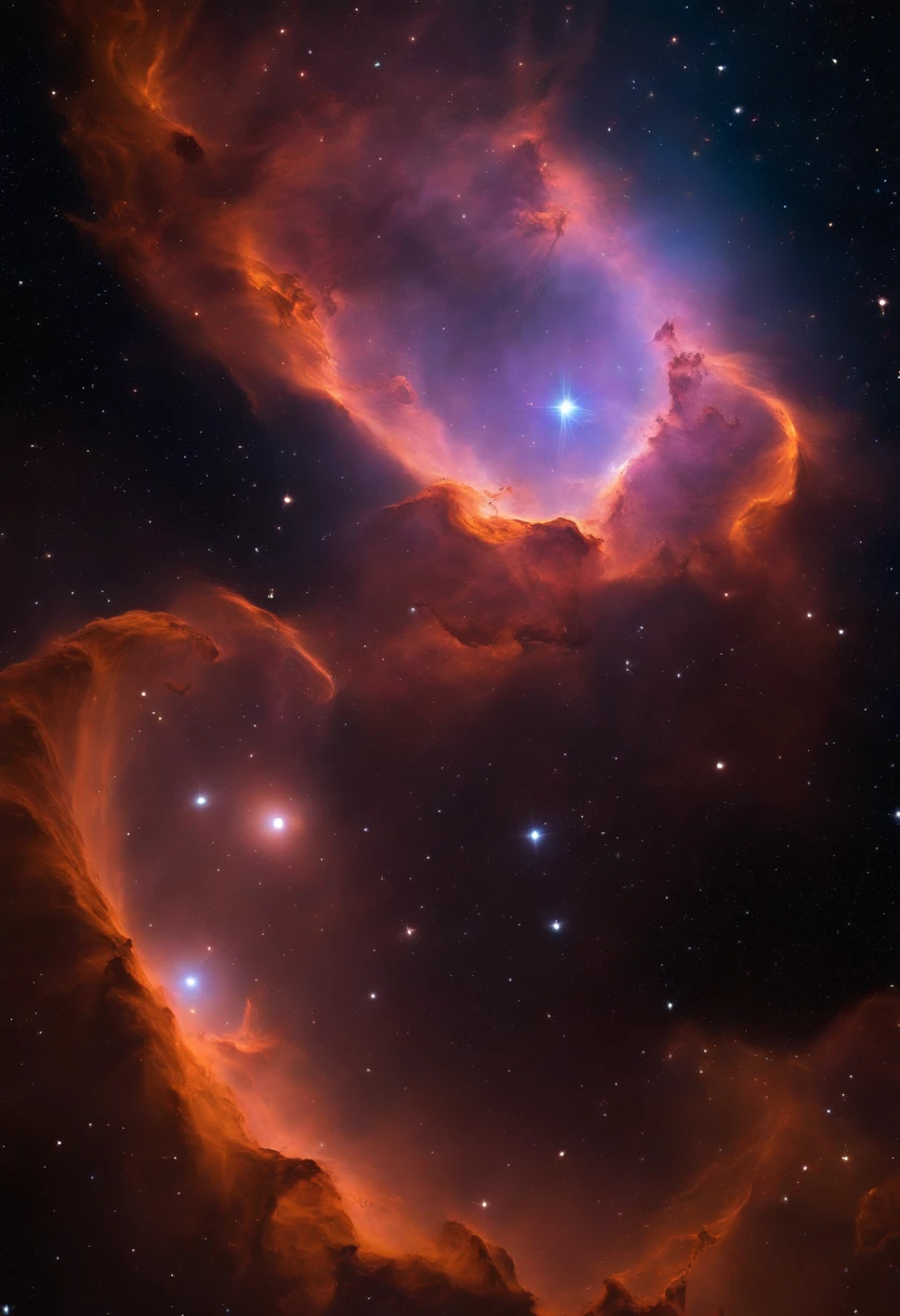 Witch Nebula ,Glowing jack-o-lanterns, Biomechanicals, Strangely, horrid, nightmare, Very bright colors, Galactic particles , There is bright light, Mshiv, wallpaper art, ultra HD wallpaper