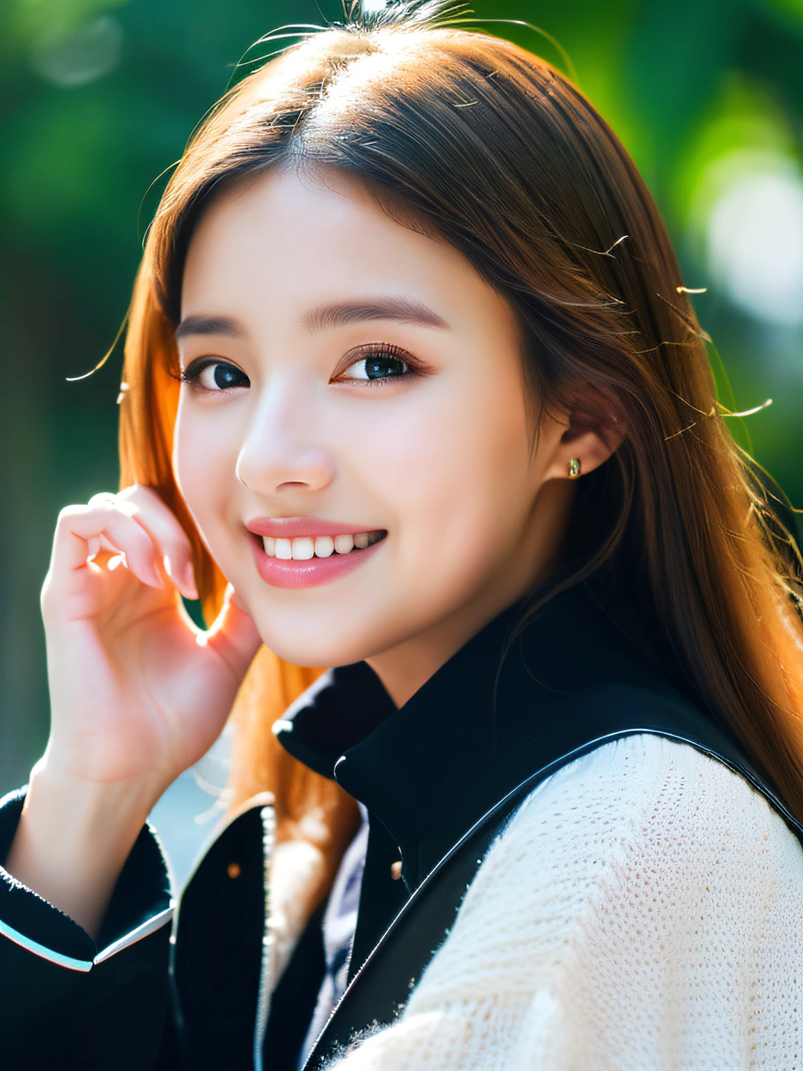 master piece,8k,(master piece,photorealistic:1.5),(master piece,ultra high resolution:1.5),(master piece,best quality,ultra detailed:1.5),
beautiful girl,light smile,