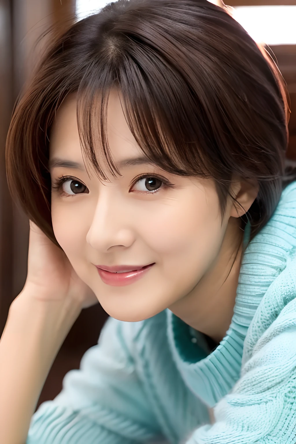 Beautiful and cute mature woman