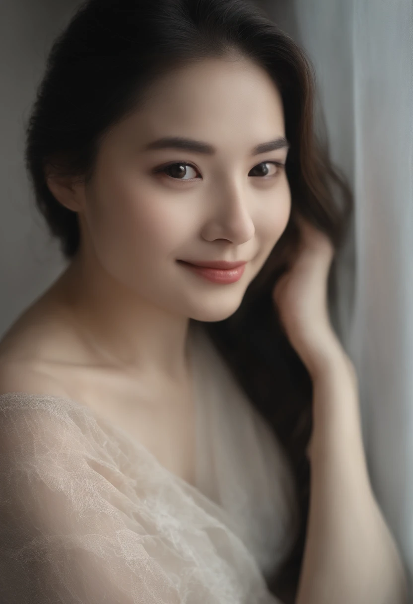 ((top-quality、in 8K、workmanship:1.3))、1 girl in Japan、Beautuful Women:1.3、(Long hairstyle)、Beautiful Women in Perfect Style:1.4、Perfect eyes、Even-eyed、Natural smile、Perfect iris、Perfect lips、flawless skin、Super Detail Face、Delicat eyes、二重まぶた、A smile、There is a luster on the forehead、adult-like