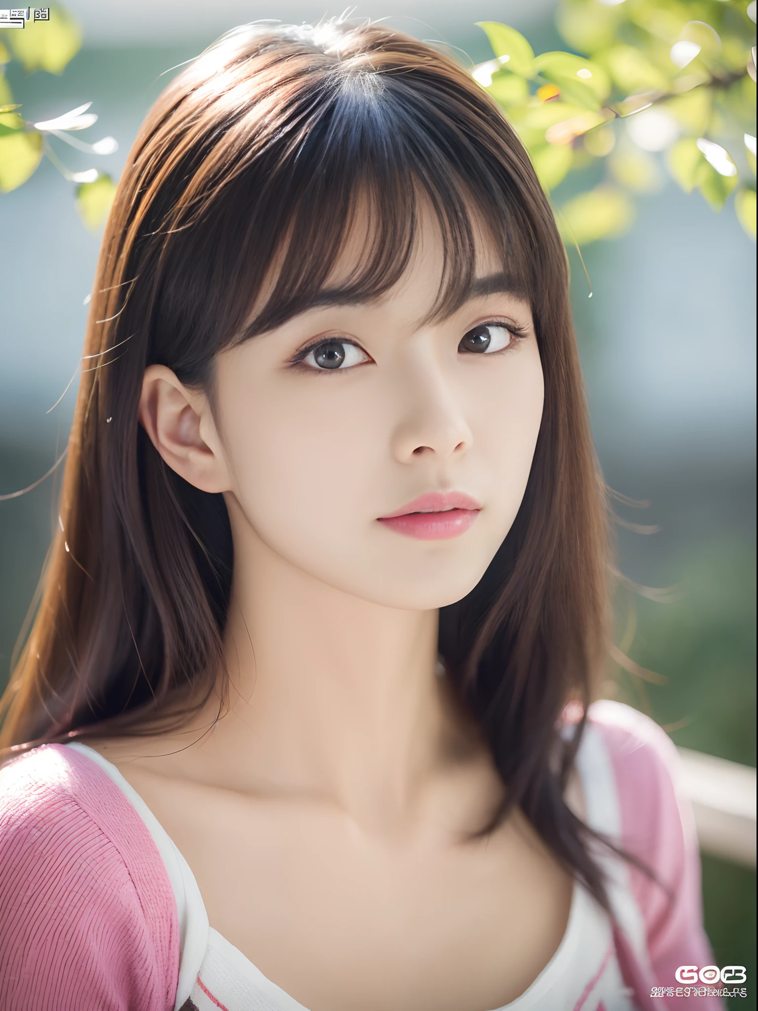 Woman with beautiful face、bustup　、(in 8K) , ​master piece, (No retouching, Lip gloss, False eyelashes, Real Skin, of the highest quality, 超A high resolution, depth of fields, chromatic abberation, Caustics, Wide Lighting, Natural Shading))Korean Idols、Live action、Sauce order、Japanese Models, Shot with Canon EOA 6 D Mark II, taken with canon eos 5 d mark iv, Young Gravure Idol,