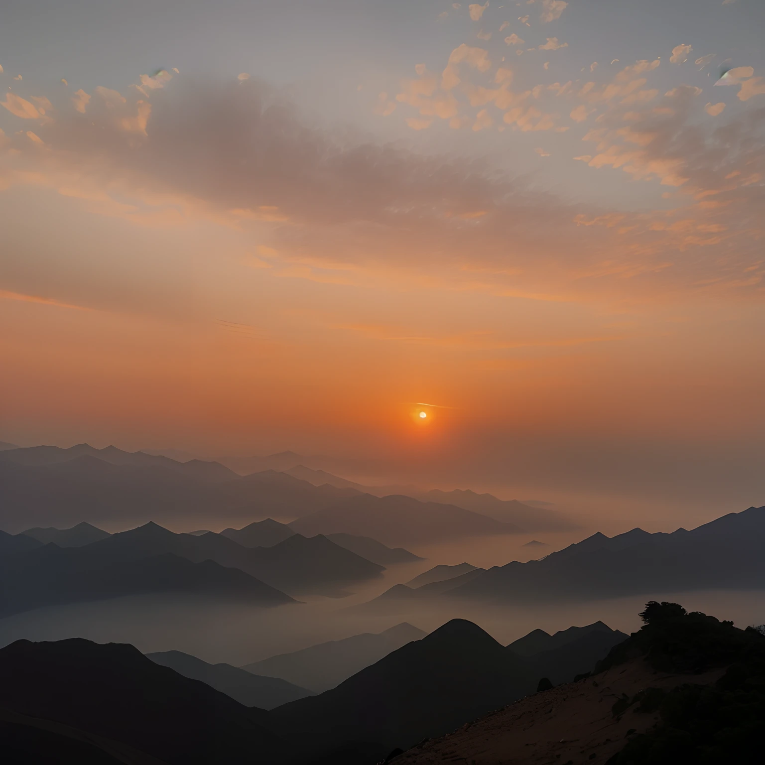 Views of Alafid of the mountains,Sunset in the distance, beautiful sunrise, mountain sunrise, epic sunrise, sunset sunrise, Early morning sunrise, Morning sunrise, Sunrise, sun rises between two mountains, mountains and sunset!!, At sunrise, beautiful sunrise lighting, Beautiful sunset, author:Xie Shichen, stunning nature in background, author:Shi Rui
