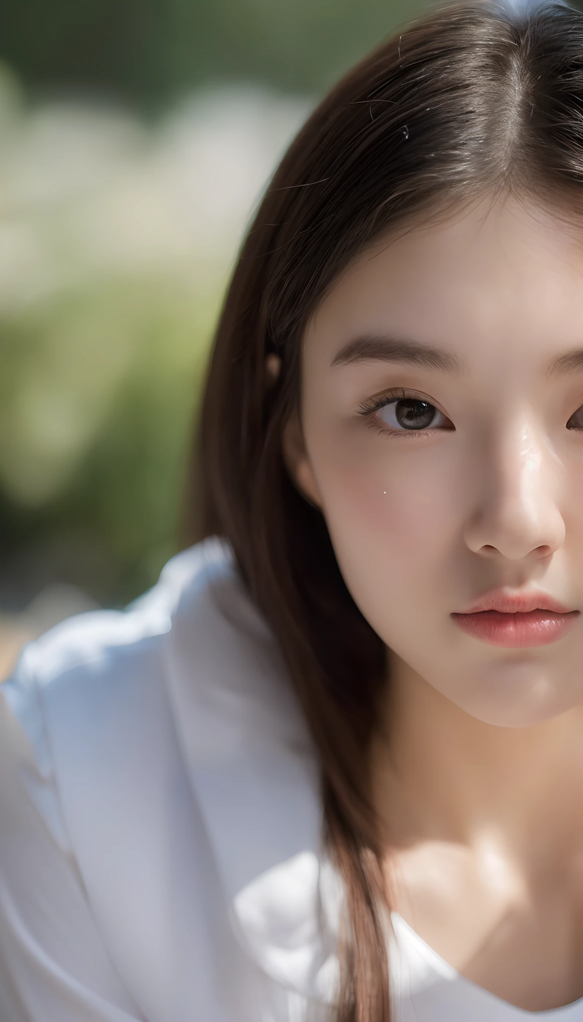 1girl, (erosface, (masterpiece),), pretty young face (Russian) (Asian), puff, adept art, very realistic ( 8k HD graphic, (soft and chill light), best quality detailed face:1.5, masterpiece:1.3, ultra highres:1.2 dynamic lighting, artstation, winner photography, volumemetricslighting), (blur background)