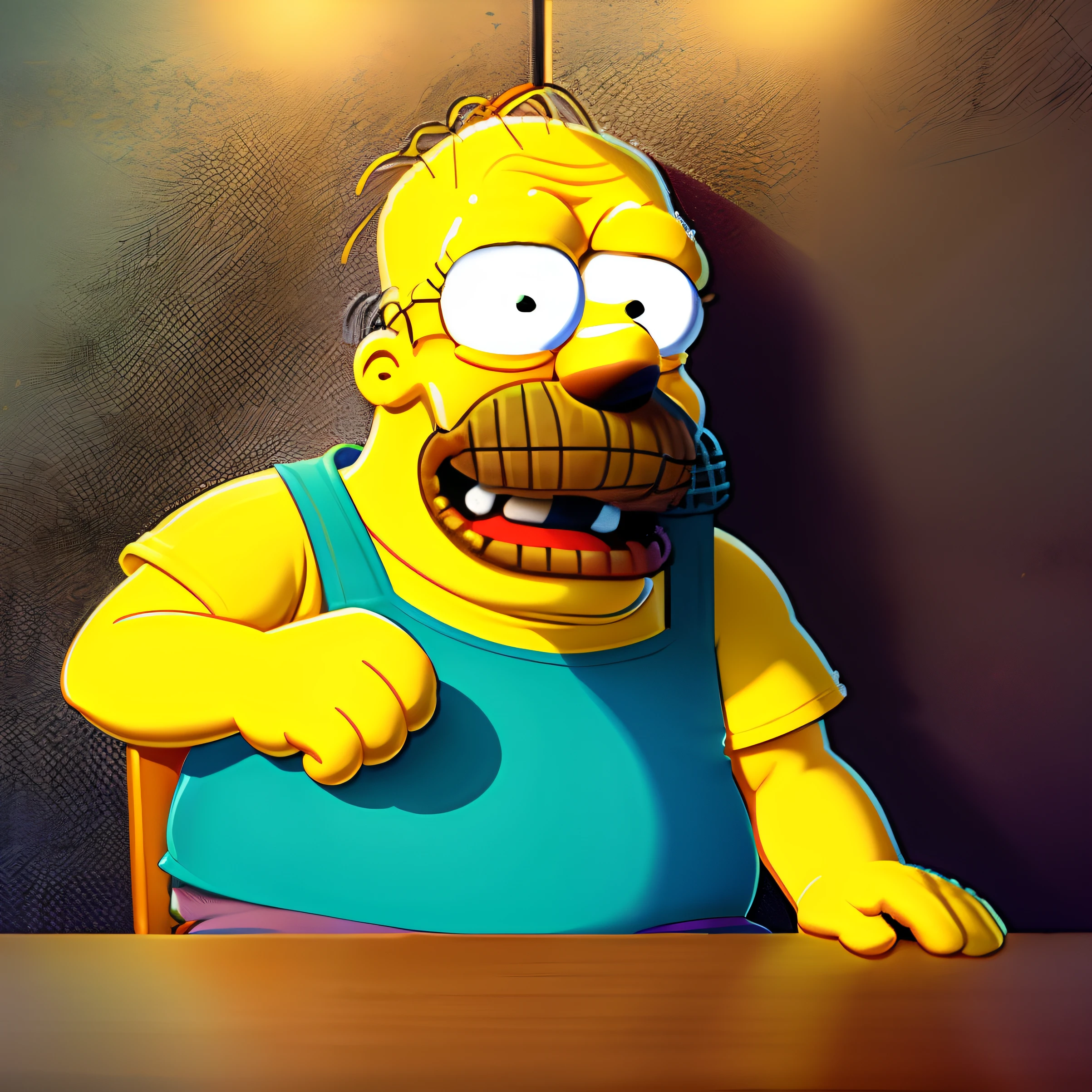 Pixar style Homer Simpson