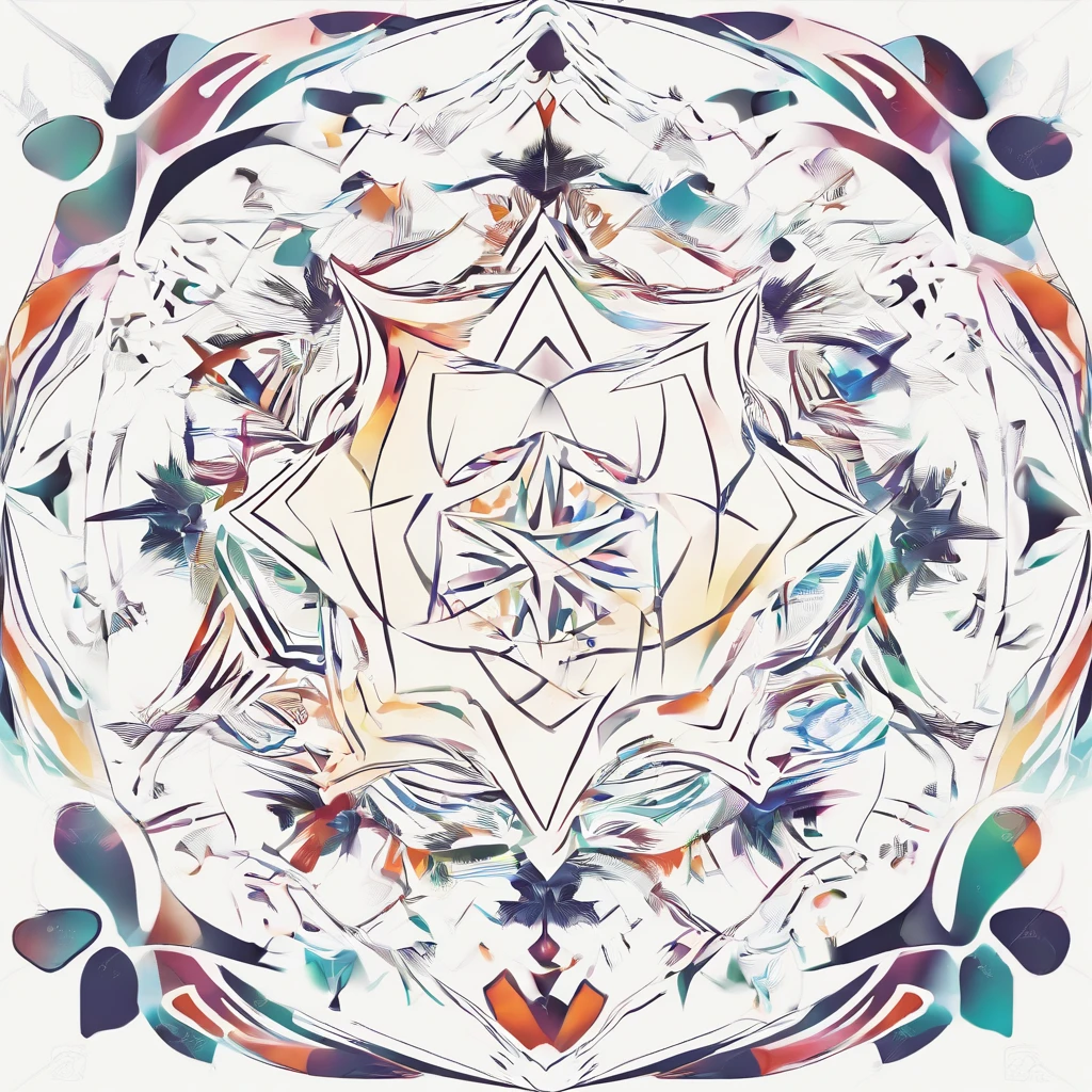 white backgrounid,Minimalist style graphic design,round form,mont,rios,A pentagram