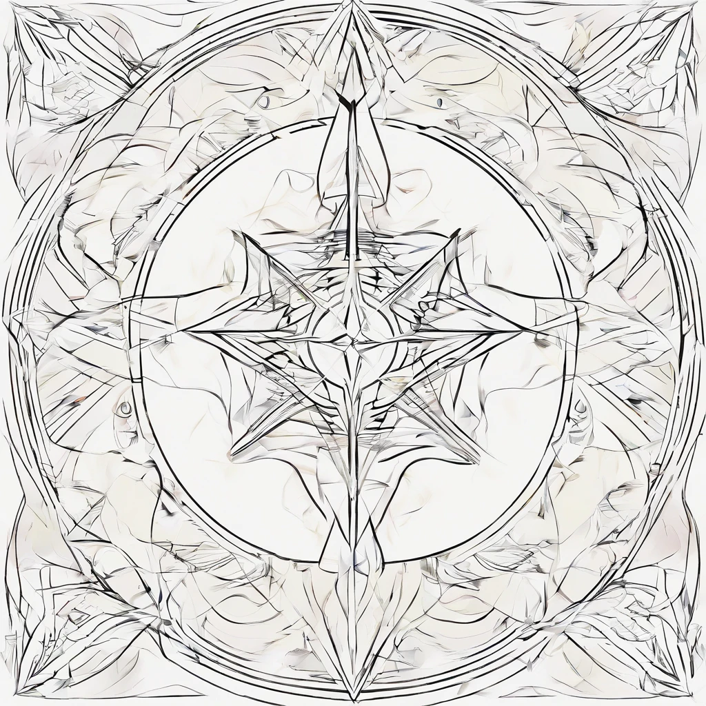 white backgrounid，Minimalist style graphic design，round form，mont，rios，A pentagram