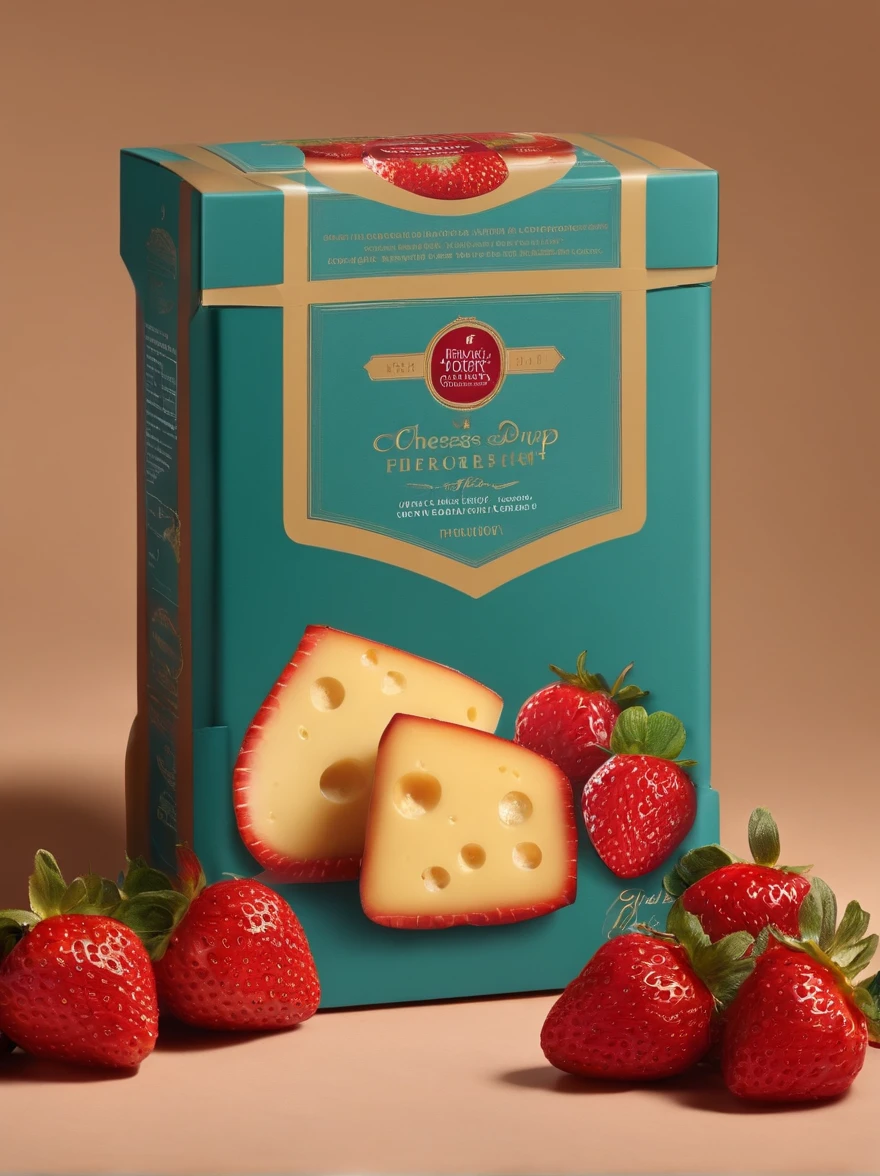 packaging design,Cheese packaging,Strawberry hashtag