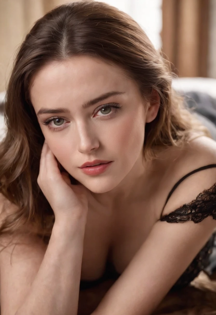 Amber Heard slender and graceful, beautiful, ultra sharp focus, realistic shotolors (scar:1.4)Sleeping girl,20yr old,Large of breast,Plump buttocks,long leges,realisticlying,She wears a lace bra,Lace lingerie big breasts,Lie down in bed,legs are open,Bare lower body,brown hair,Rest your head on your hand,Look down from behind,1.5 meters away,hdr,very high image quality,Cinematic footage,Disney style