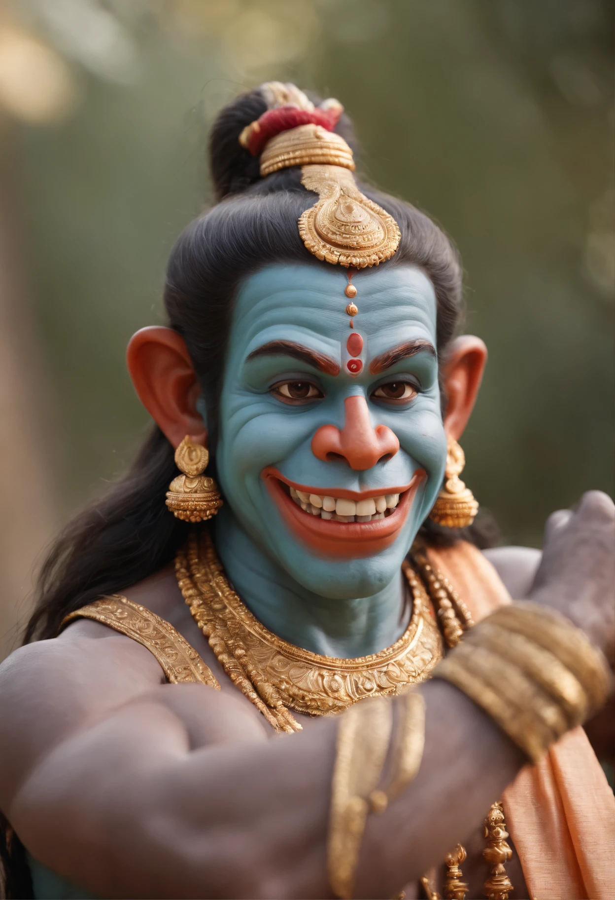 Smiling hanuman