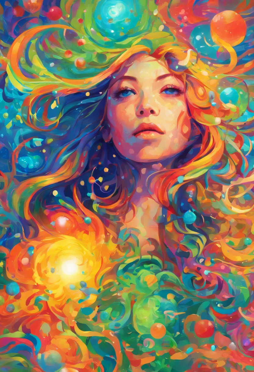 ((Top Quality, 8K)), (realisitic), (sface focus: 1.1), (Blue and green: 1.3), Kawaii Girl, long hair, Polychrome, colourfull,
hair fluttering in the wind, facing to the side, Look up at your face, eyes closed, (sleeveless: 1.1)、skirt, D-cup breasts, Countless soap bubbles,The light comes in,