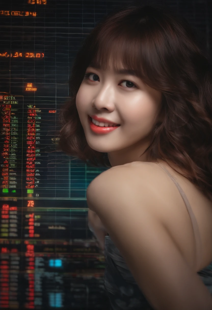 Background of the Stock Investment Chart femele a smile japanes View your phone