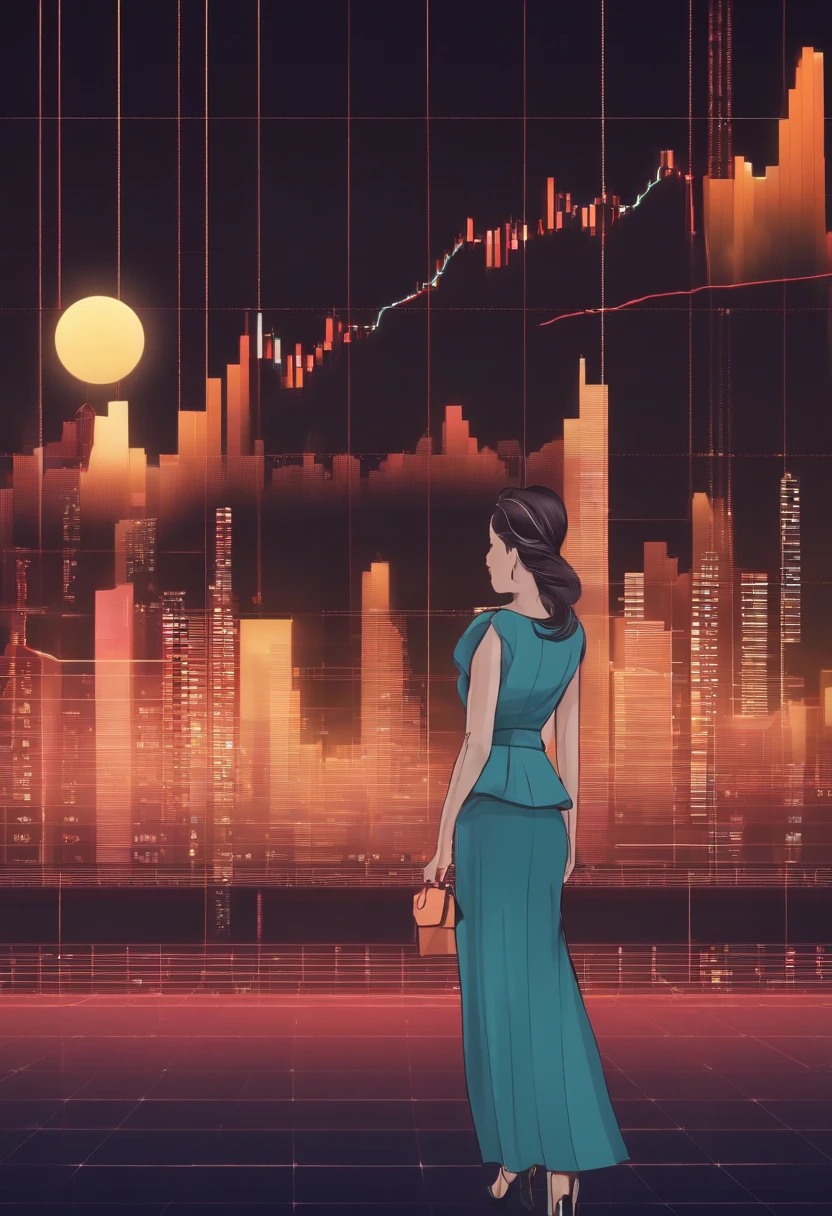 Background of the Stock Investment Chart femele a smile japanes View your phone