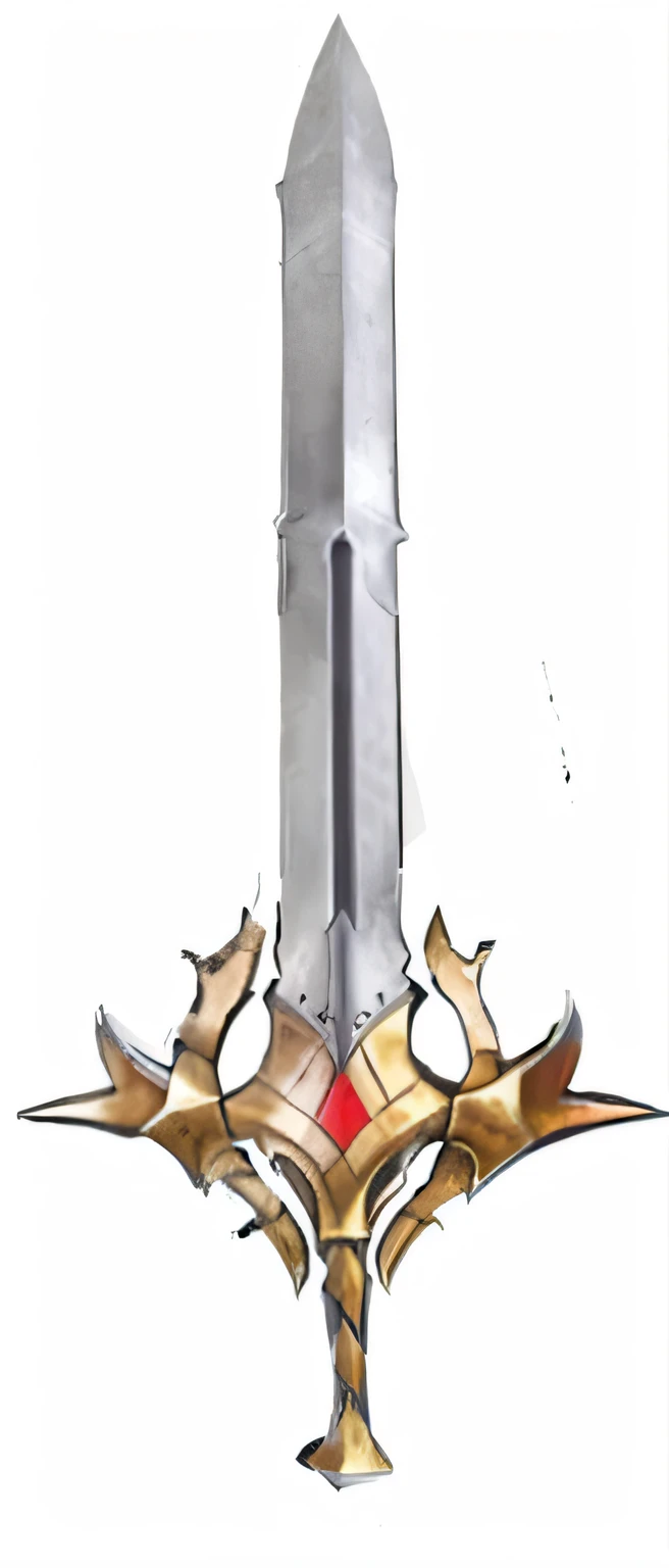 Close-up of a sword with a red and gold design, giant sword, armored sword blade, sword antlers, war blade weapon, big sword, sword design, Huge sword, chainsword in the other, orkish sword, fantasy sword, Halberd, Fantasy Blade, sword, jagged sword, big sword, huge oversized sword, POLEARM, Giant sword