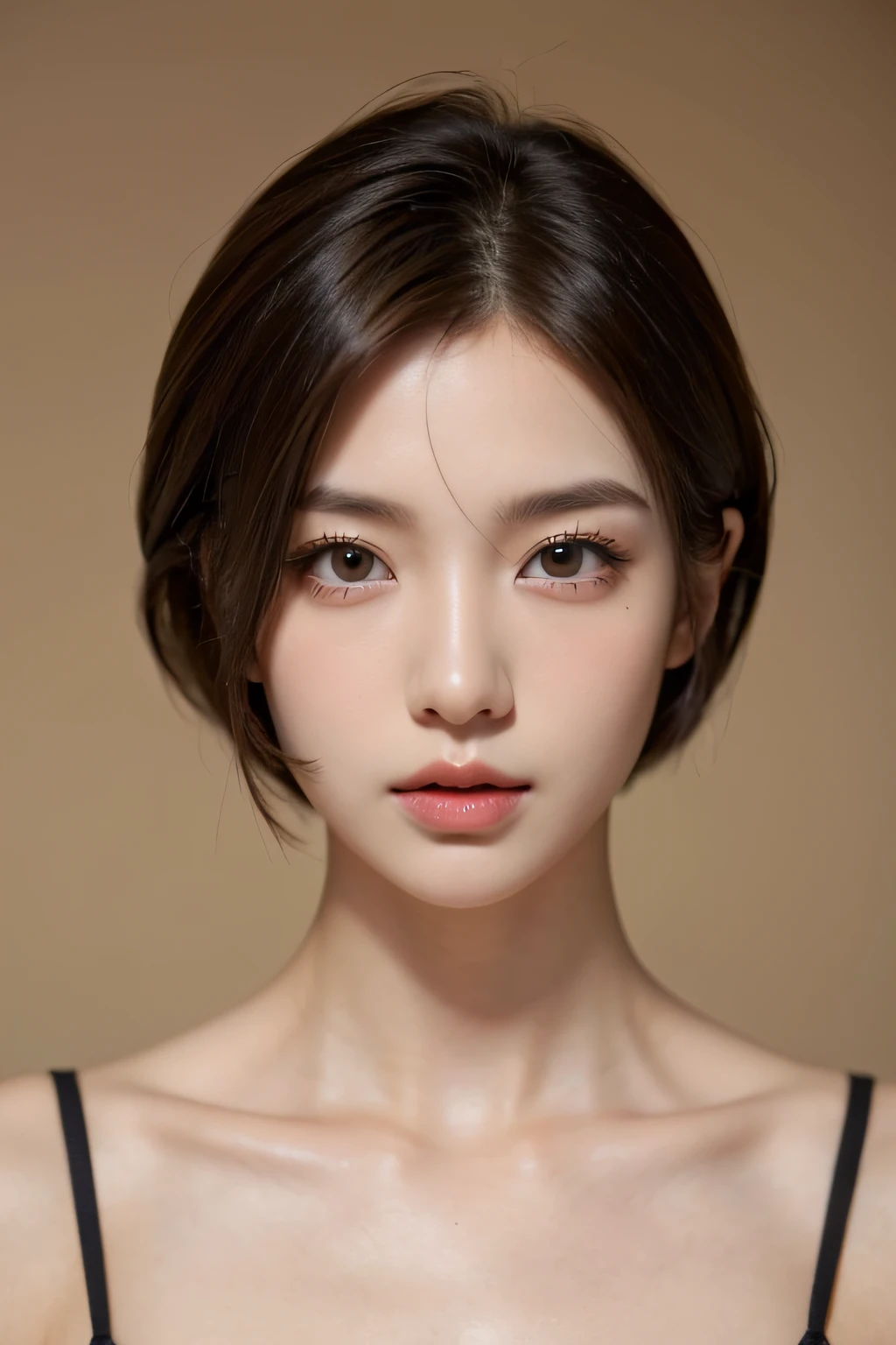 (top-quality,masterpiece),(Japanese Models),(Very beautiful face,Left and right symmetrical eyes,A detailed eye),(so short hair,Brown hair),(Colossal tits),Standing Letter,