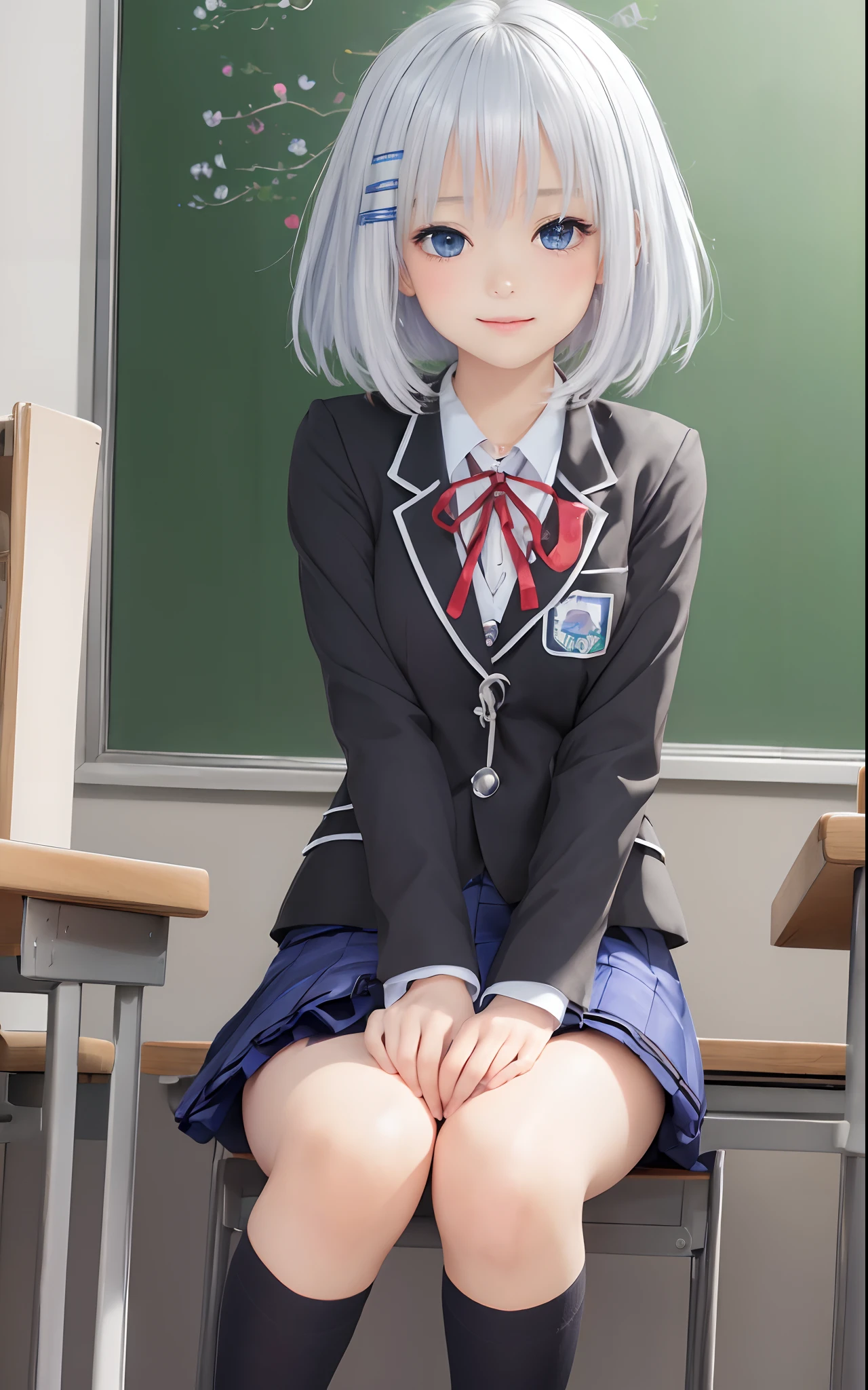 ((masterpiece, best quality:1.2)), (ultra-detailed:1.2), extremely detailed cg,8k,tobiichi origami,(schl1),
( blush:1.1),school street,smile,