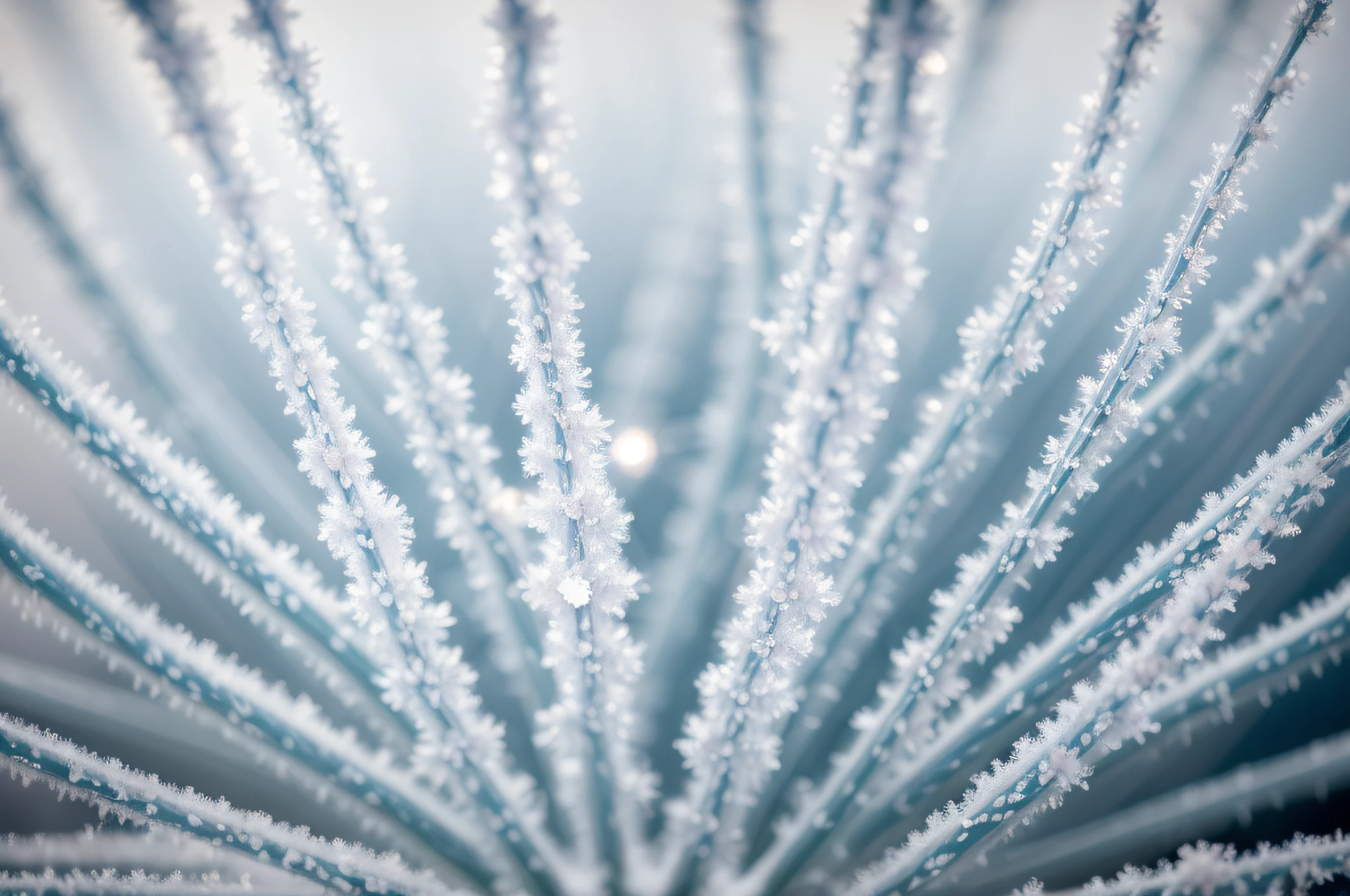 (best quality, 4k, 8k, high resolution, masterpiece: 1.2), ultra detailed, (realistic, photorealistic, photorealistic: 1.37), professional photography, beautiful frozen flower, frost, detailed flower petals, crystal ice patterns, crystals delicate ice patterns, shimmering frost, ethereal beauty, soft pastel colors, subtle gradients, sublime texture, sub-zero atmosphere, dazzling frost crystals, shimmering ice formations, sharp focus, bokeh, mesmerizing details, soft sunlight highlighting ice and the frost, subtle shadows dancing the petals, the delicate veins and patterns of the flower, the crystallized dew drops, the macro lenses that capture intricate details, the meticulous craftsmanship, the serene and tranquil atmosphere, the enchanting and dreamlike landscapes, the majestic frozen flora, which reveals the fragile force of nature.