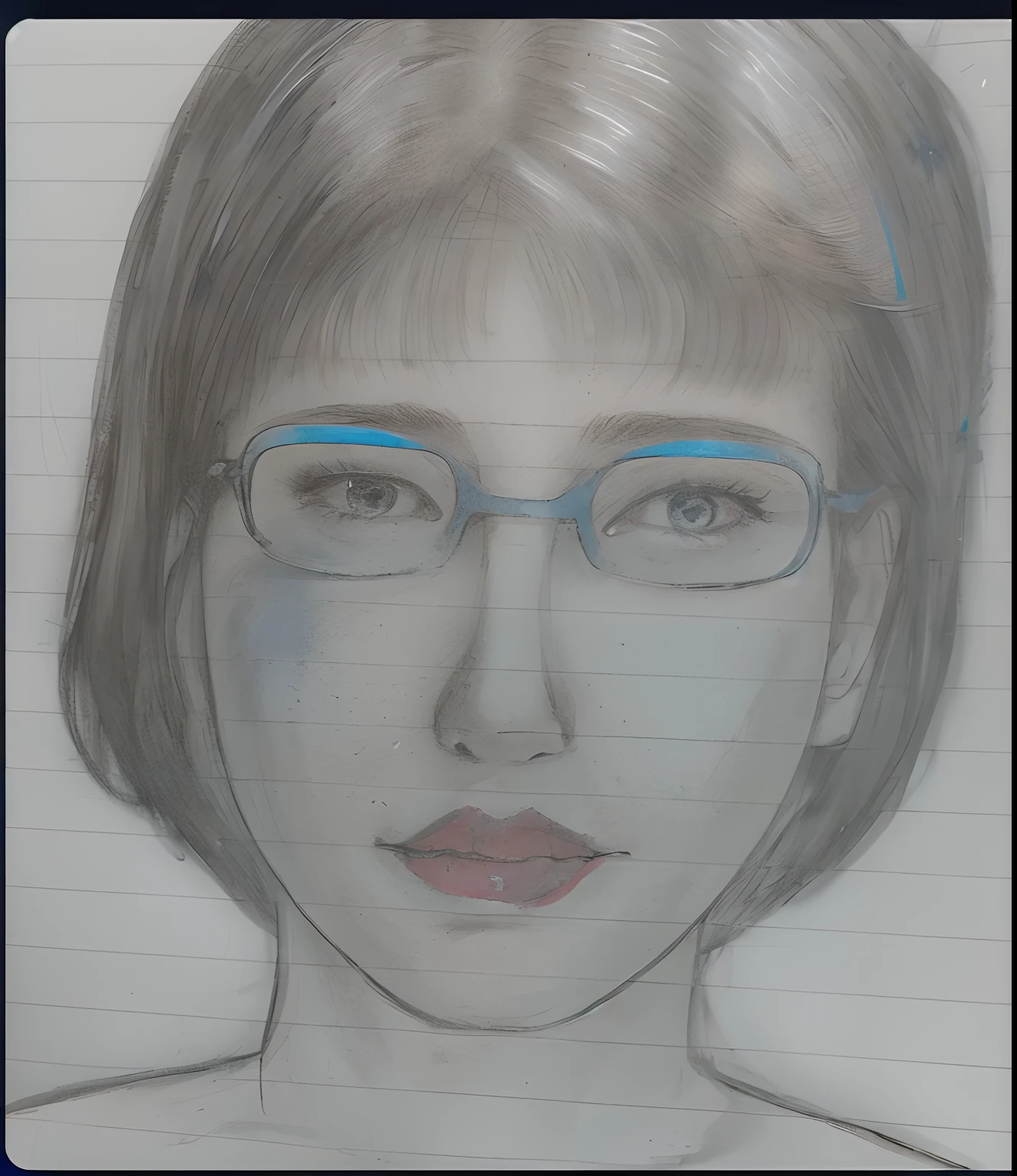 Japan Female, 30 years old、She has a young person, Cute smile and perky、Blue bruise on the upper right cheek。