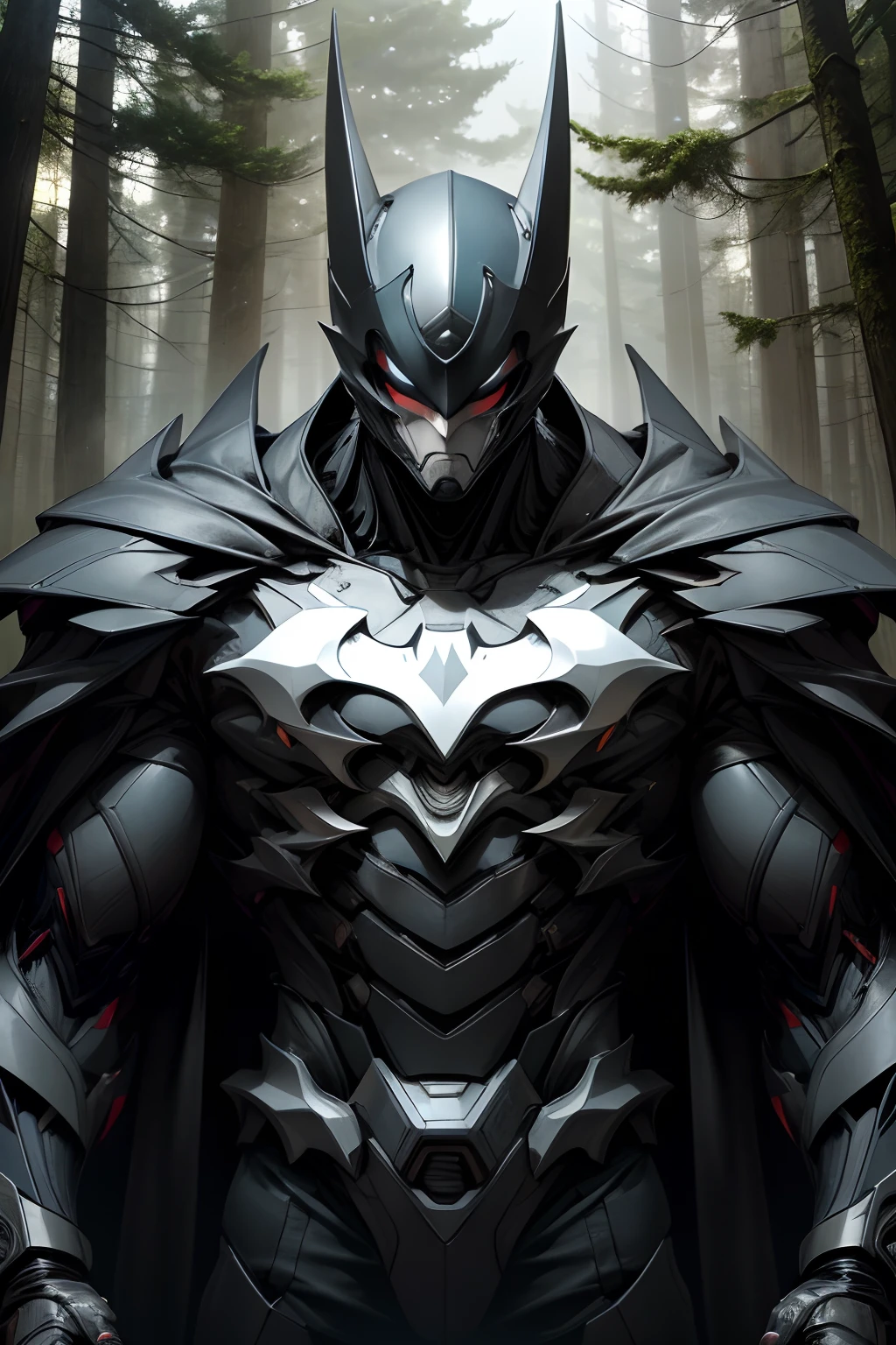 Beisteman、Bat Man、Adult Male、Slender Macho Body、The whole body is covered with hairs....、Forest landscape and steppe、