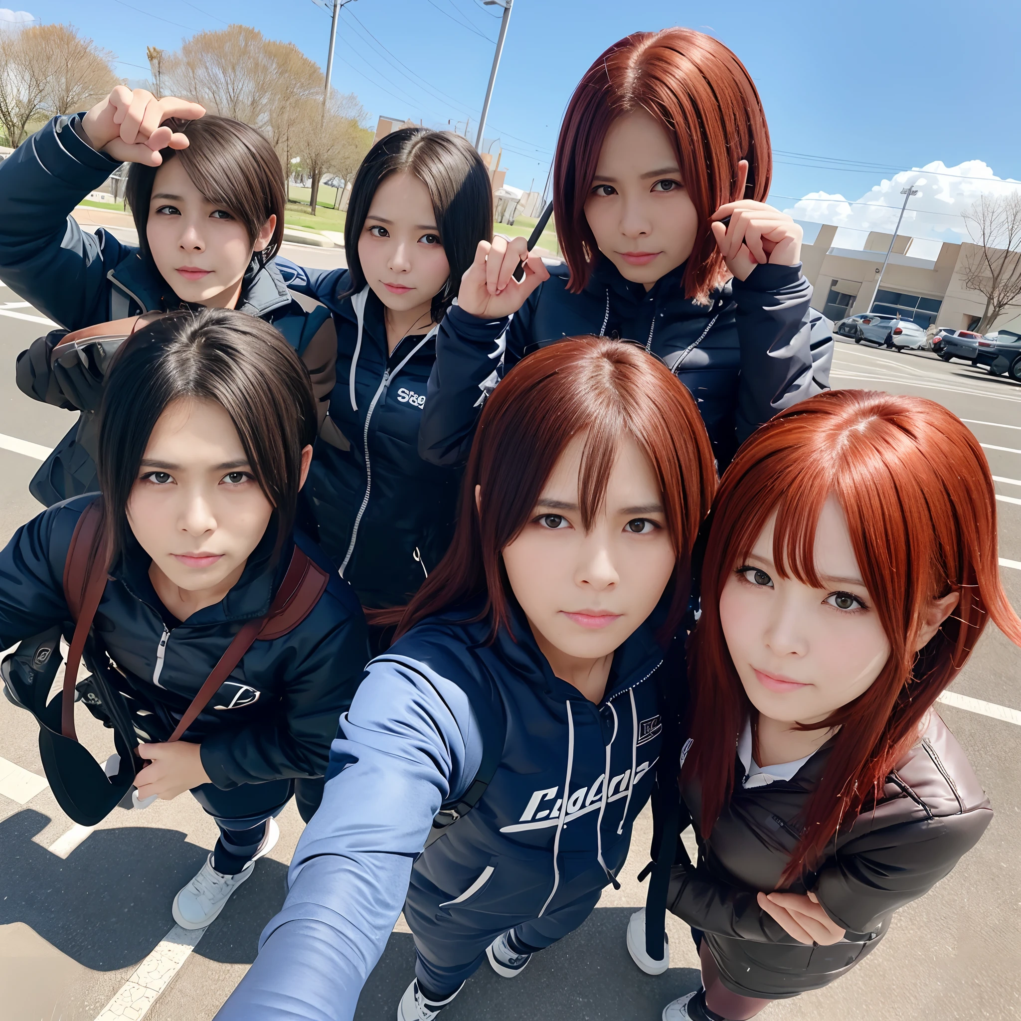 4 girl、Pupils、Sports、Mounted Warfare