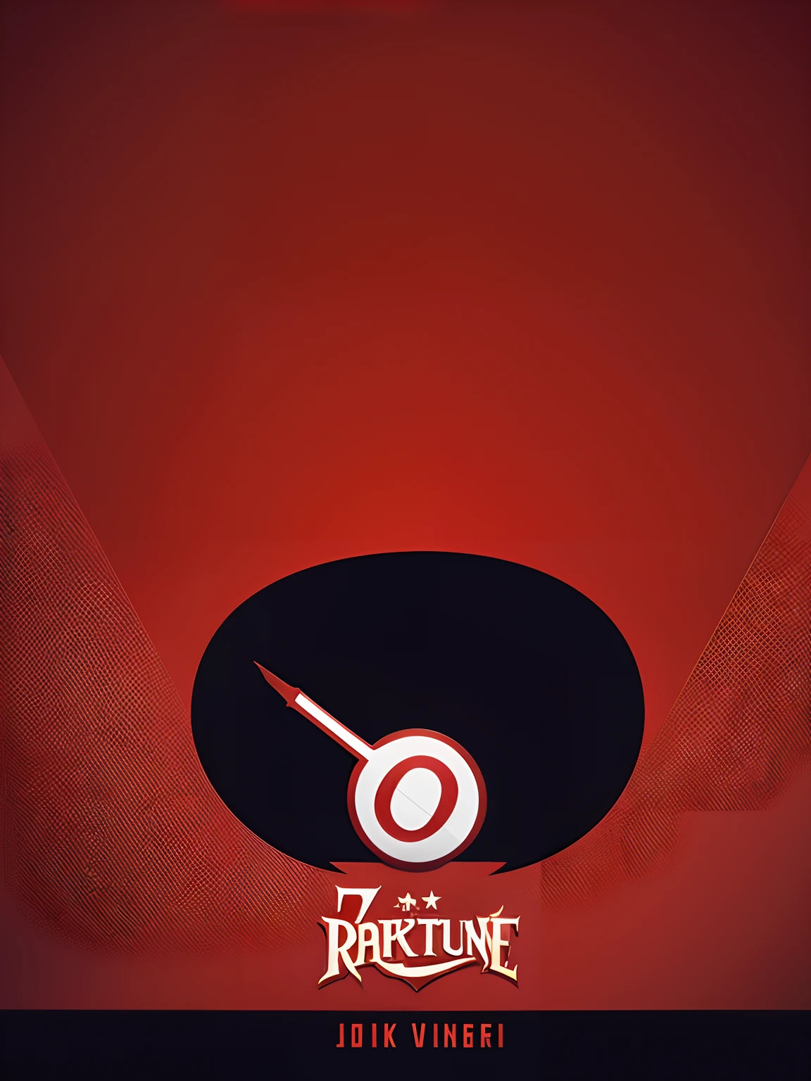 Dark red cartoon poster background,Line borders,solid color backdrop,Exquisite typography,Cartoon IP style