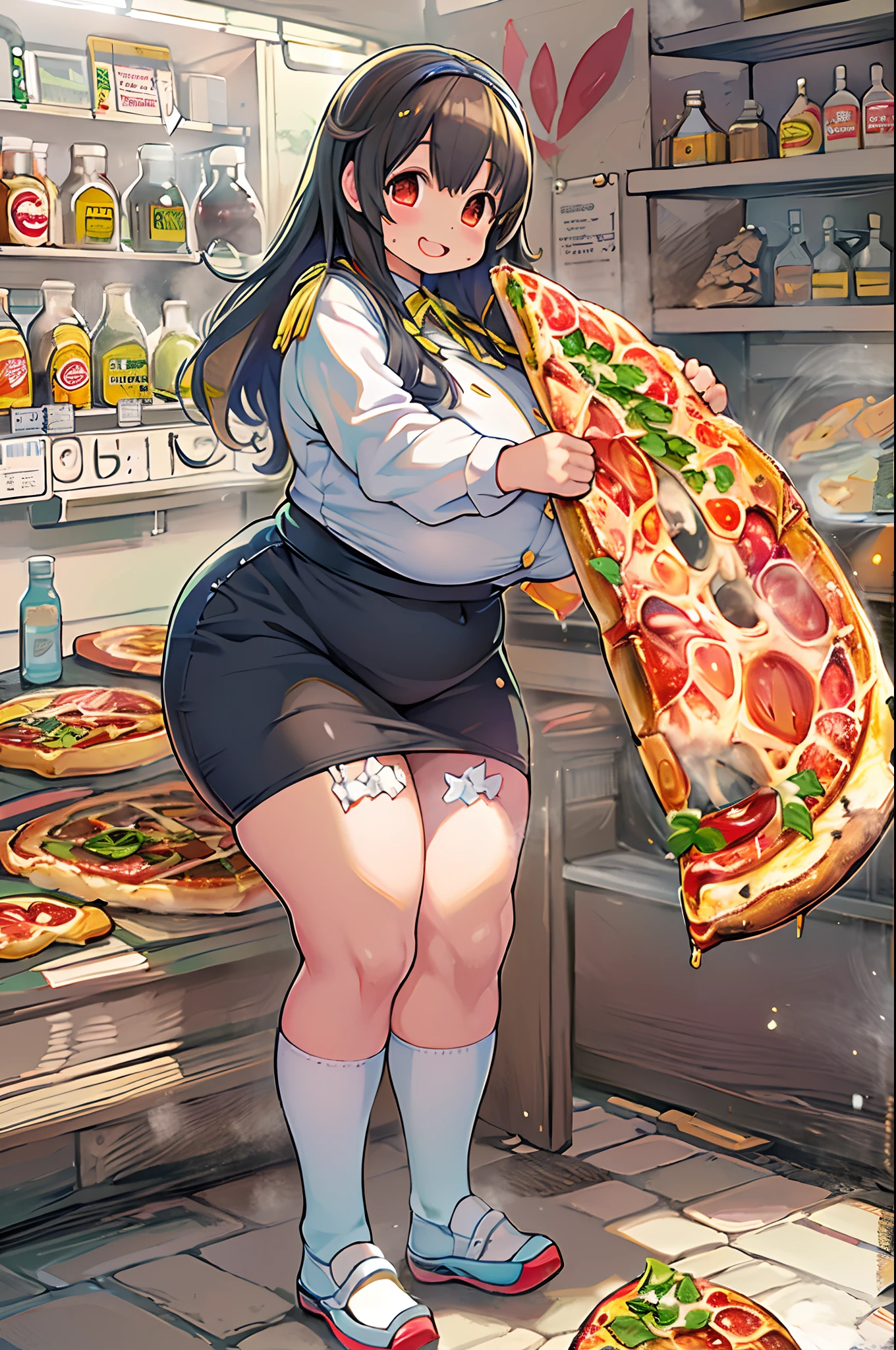 anime girl laying on her stomach with a sandwich in her hand, chiaki nanami from danganronpa, tatsumaki, digital art from danganronpa, 2 d anime style, cel shaded!!!, kantai collection style, eating a donut, cel - shaded art style, chihiro! fujisaki, 2b, buttercup eating pizza