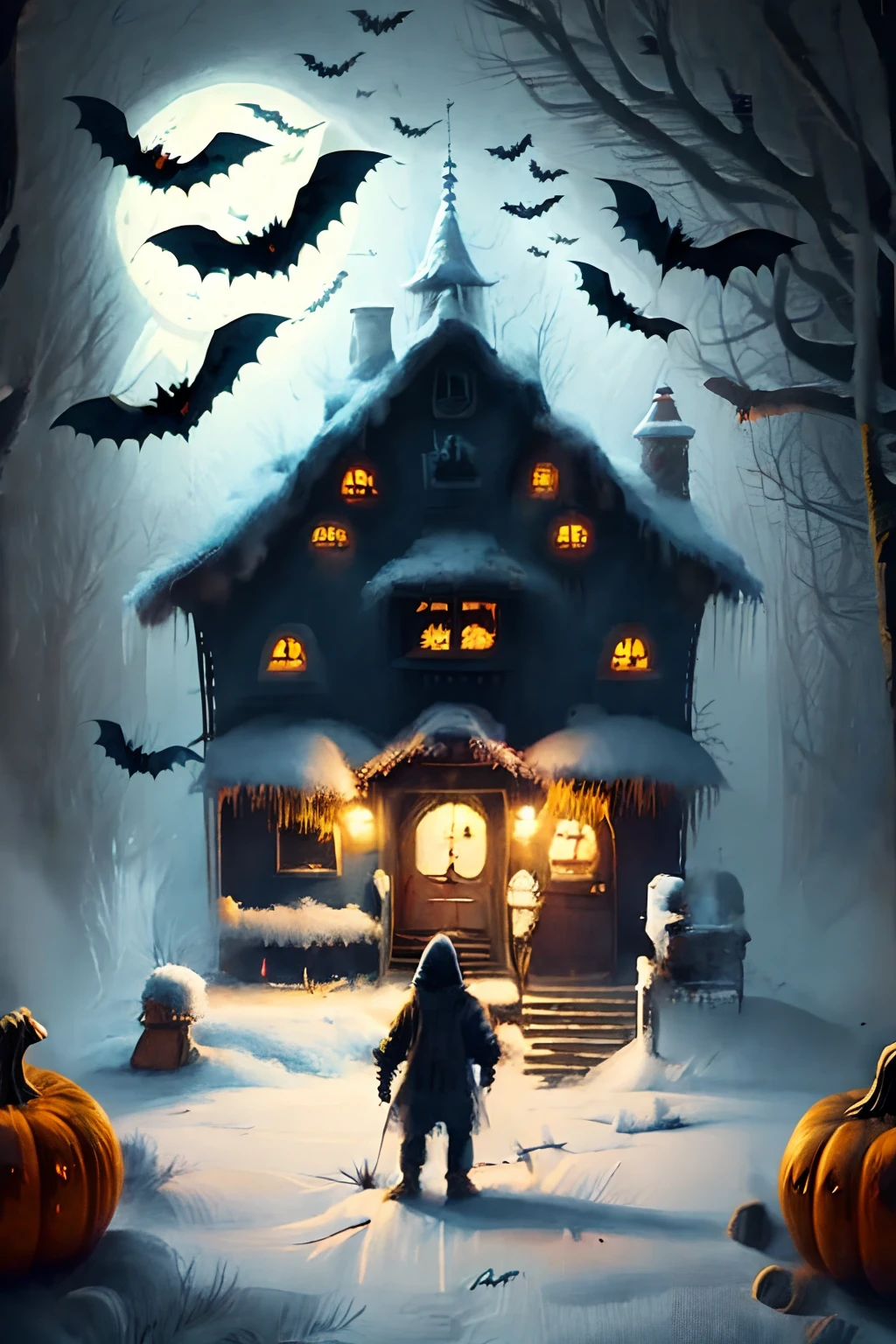 illustration，halloween，terroral