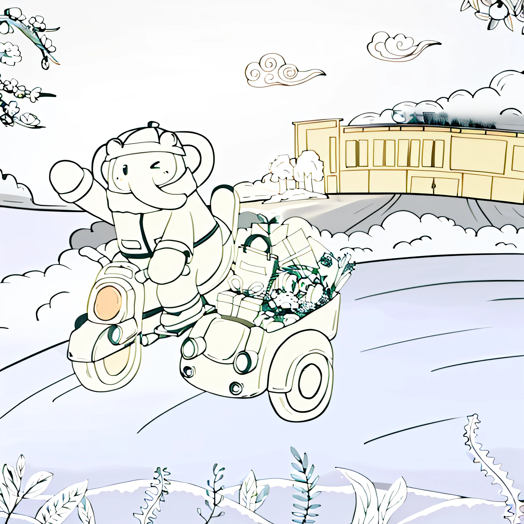 Winters，snowy day，New Year，Spring festival，having fun