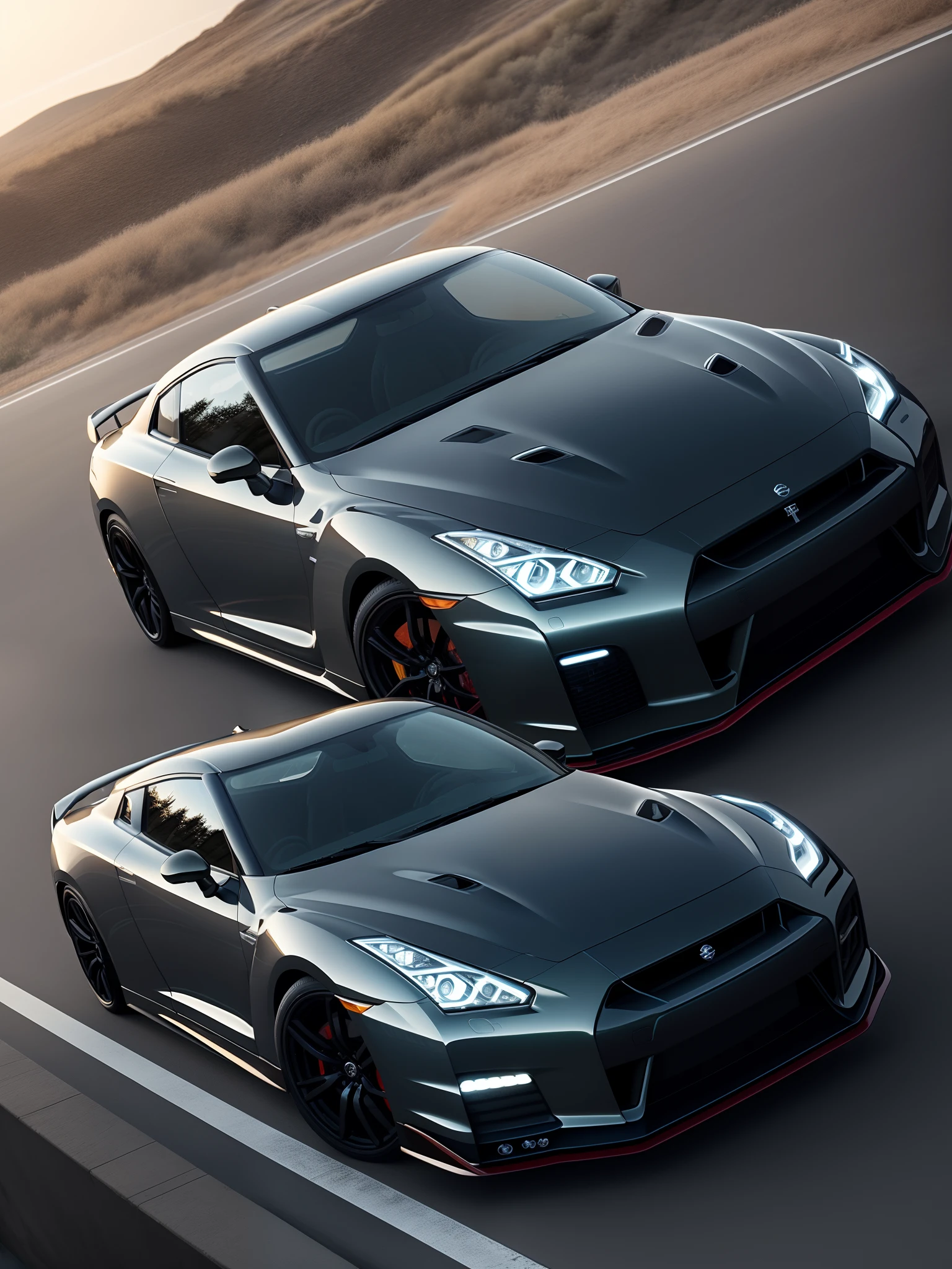 nissan gtr、masterpiece、hightquality、Elaborate graphics、high details、masutepiece, Best Quality, High quality, extremely detailed CG unified 8k wallpaper, realisitic