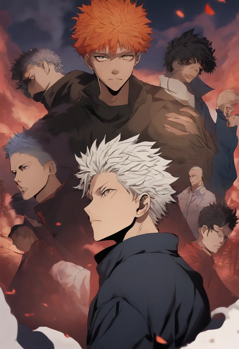anime, jujutsu kaisen style, brasileiro, marrento, adolescente, estrangeiro, man
