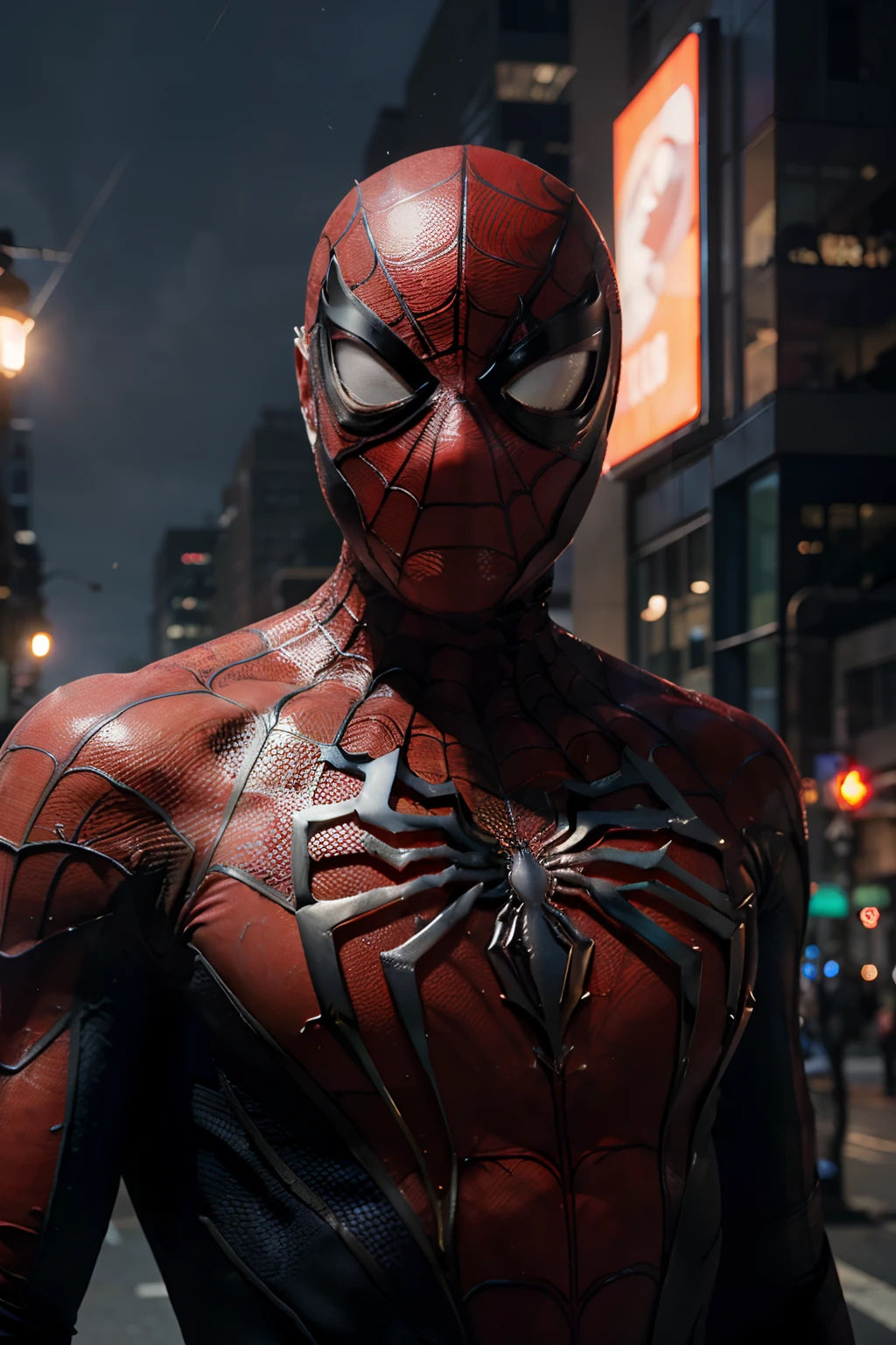 Spiderman but with the burnt mask