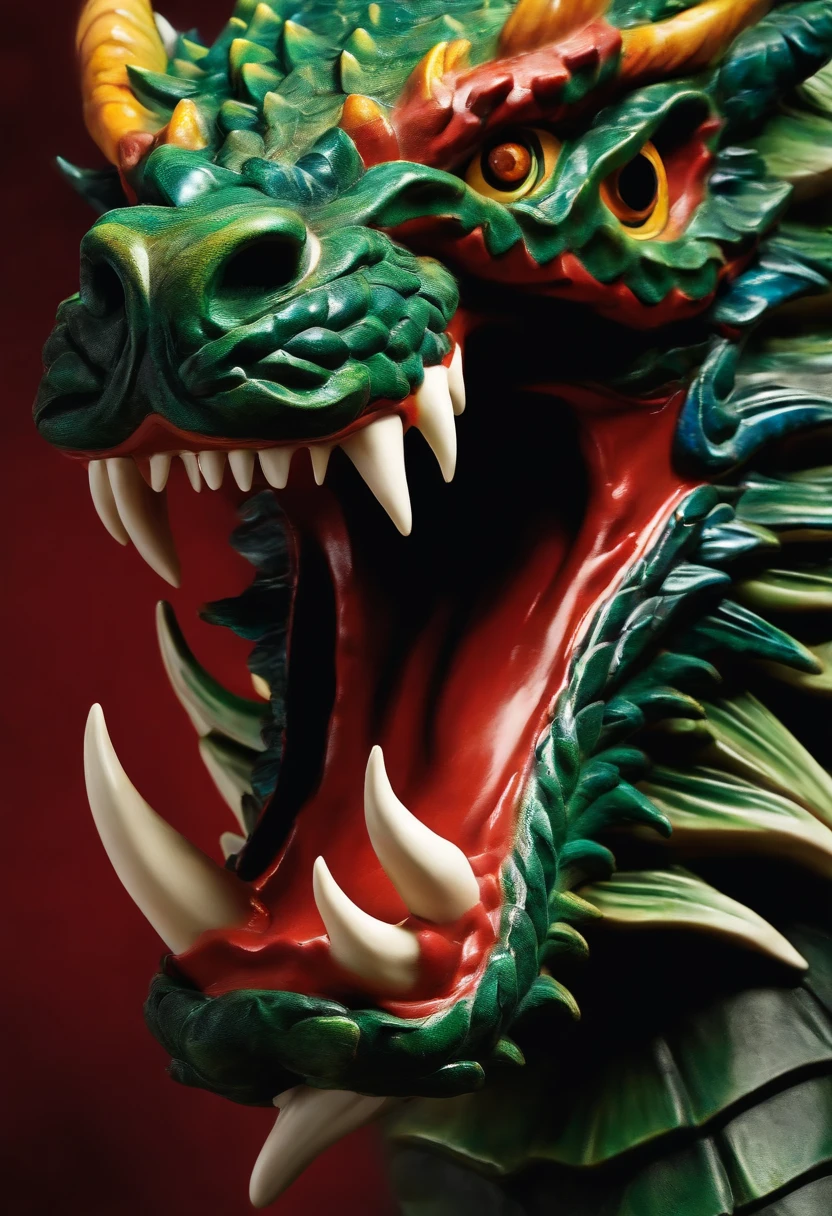 Pretty fine Roar a powerful dragon head statue