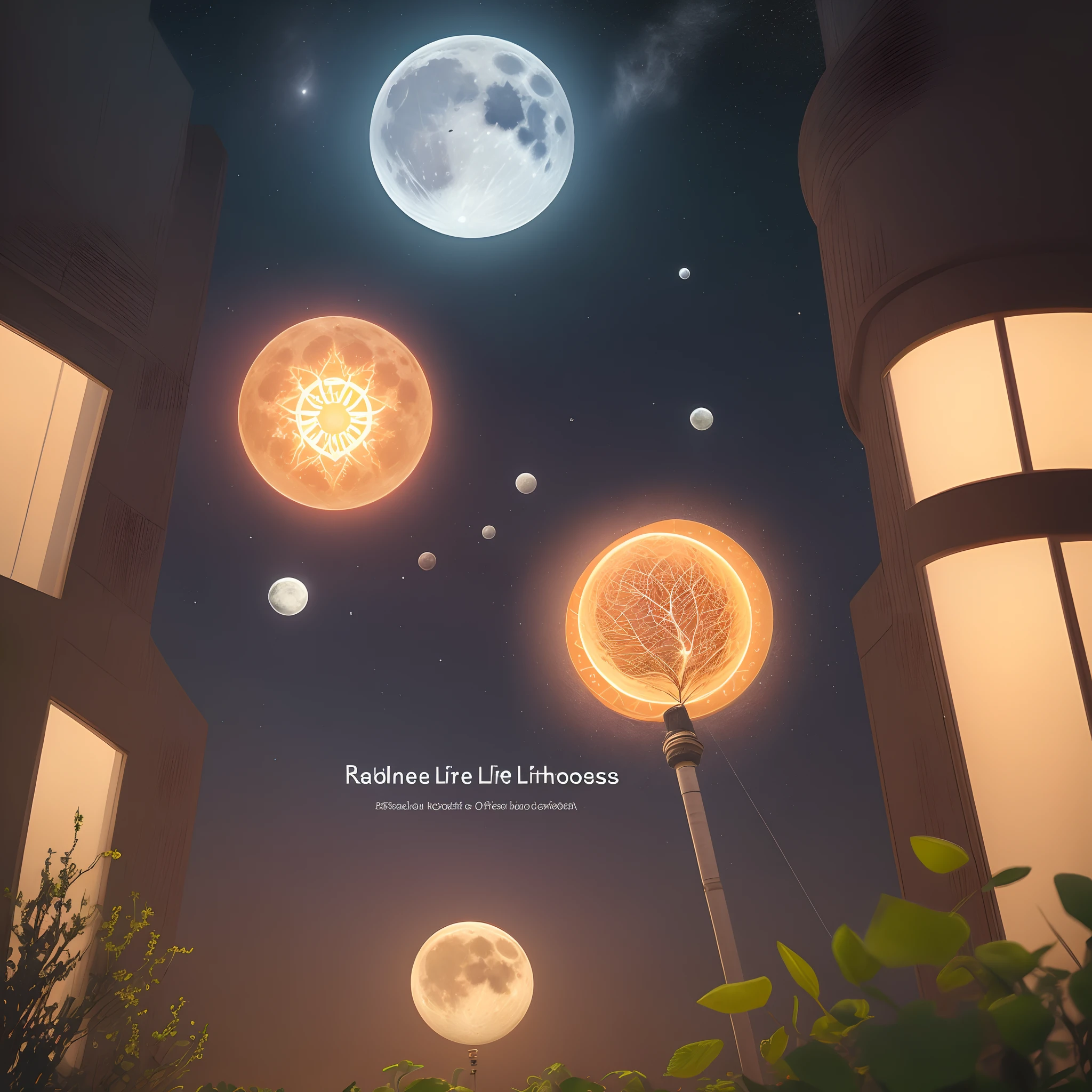 moon, life, Bloom , Radiate, hope, Business.