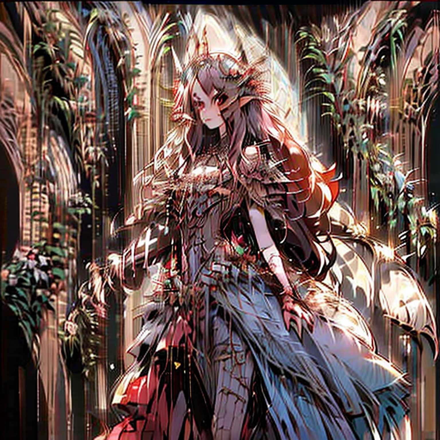 detalhes altos, melhor qualidade, 16k, .RAW, [Melhor detalhado], master part, melhor qualidade, (extremamente detalhado), corpo inteiro, tiro ultra largo, fotorrealista, arte de fantasia sombria, gothic art, Arte de RPG, d&d arte, uma foto de uma fada feminina escura mostrando flores em uma florista, fada extremamente bonita, ultra feminino (detalhes intensos, master part, melhor qualidade), melhor rosto detalhado (detalhes intensos, master part, melhor qualidade), ter asas largas de borboleta, Espalhe asas de mosca mordedora (detalhes intensos, master part, melhor qualidade), asas de cores escuras (detalhes intensos, master part, melhor qualidade), cabelos pretos, cabelos longos, cabelos brilhantes, flowing hair, Shy smile, sorriso inocente, olhos azuis, dark red lips, Usando [vermelho] Latex corset dress (detalhes intensos, master part, melhor qualidade), stylish dynamic shirt, Choques, wearing high heels, em floricultura (detalhes intensos, master part, melhor qualidade), [Muitas flores extremas] (detalhes intensos, master part, melhor qualidade), flores coloridas escuras (detalhes intensos, master part, melhor qualidade), Flower shop on a dark Gothic-era street background, High detail, Ultra alta qualidade, high resolution, 16k resolution, Fotos Ultra Hd, ultra-realistic 3D rendering, detalhes claros, detalhe realista, Ultra High Definition
