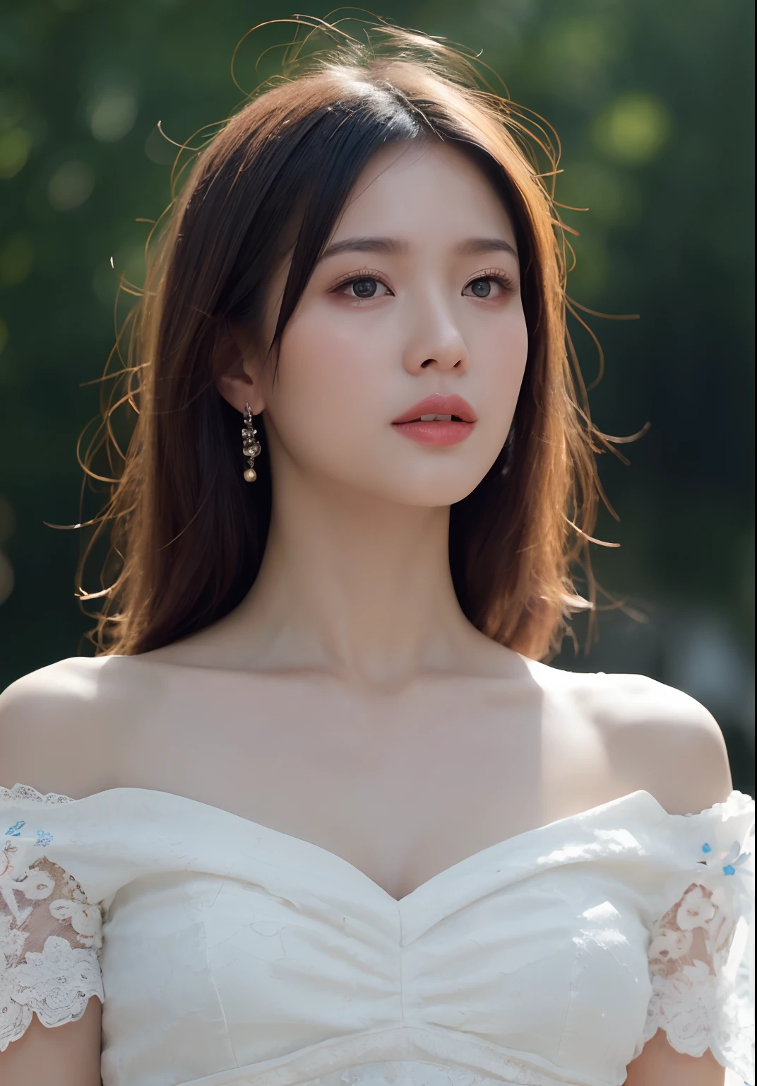 (daydream), 1girl, beauty breast (upper body), 1girl, (erotic_, (masterpiece)), pretty young face (Russian) (Asian), (lace dress), adept art, very best quality detailed eyes:1.5, (8k HD graphic, (soft and chill light), best quality detailed ultra highres:1.2 dynamic lighting, artstation, winner photography, volumemetricslighting), (blur background)