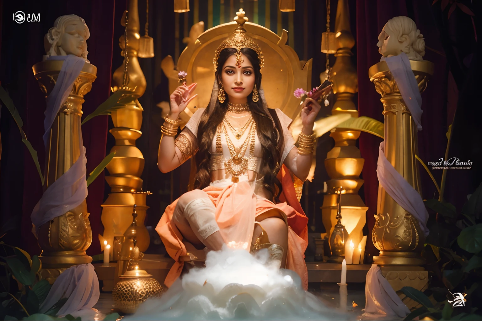Laxmi goddess realistic face