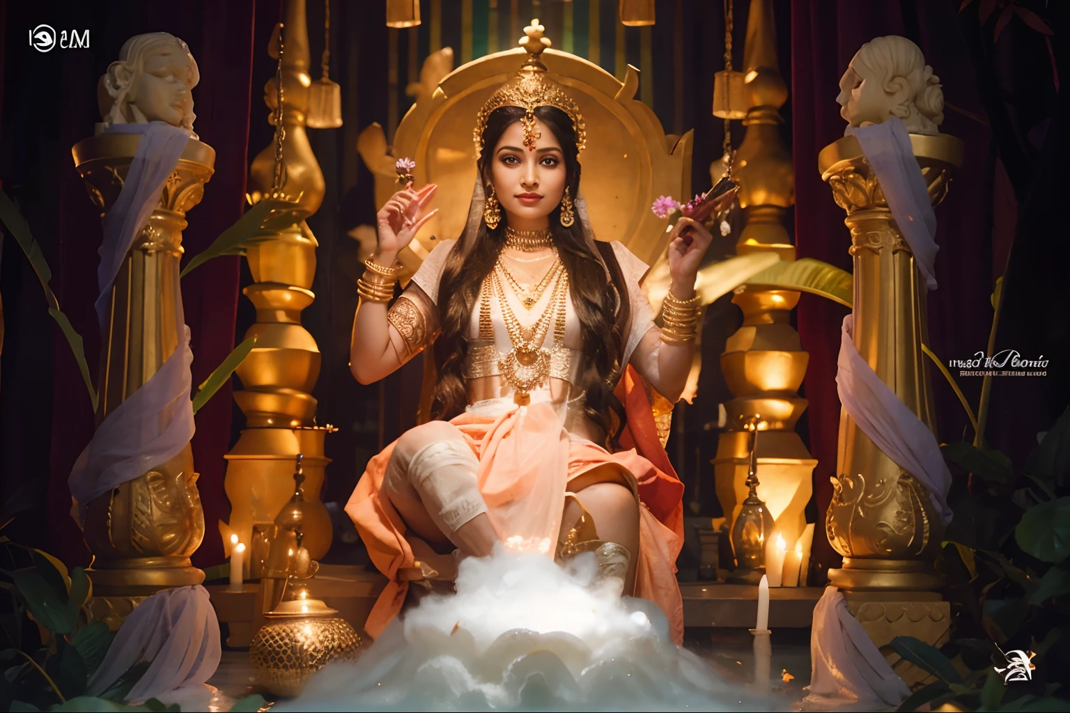Laxmi goddess realistic face