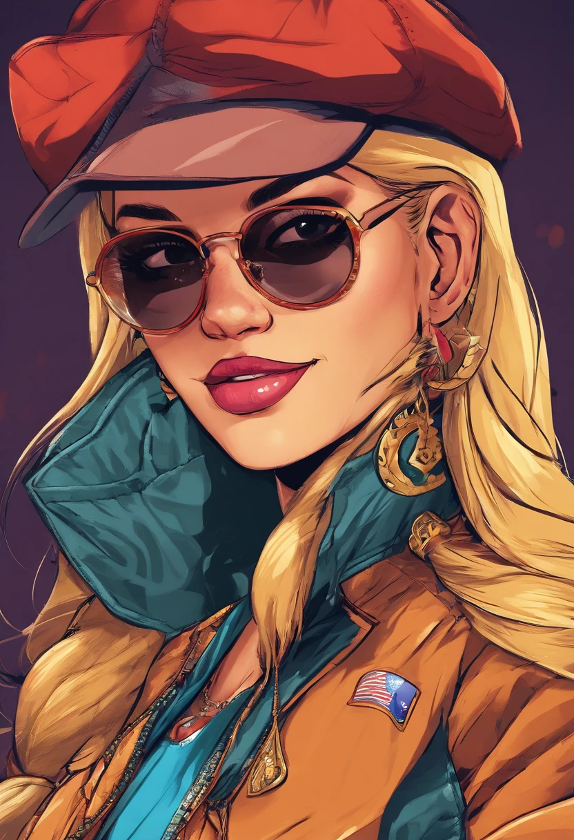 (HDR)machos adultos、Cor do cabeloprata(ultra-detalhada)black sunglasses、black hat、camisetas brancas、Cartoon style illustration of black suit, arte dos desenhos animados, arte dos desenhos animados, in digital illustration style, design de personagem altamente detalhado, arte digital detalhada bonito, fanart menina urbana, design de personagem retrato, beautiful digital illustrations, retrato de alta qualidade, arte dos desenhos animados, caucasiano, Retrato de um design de personagem