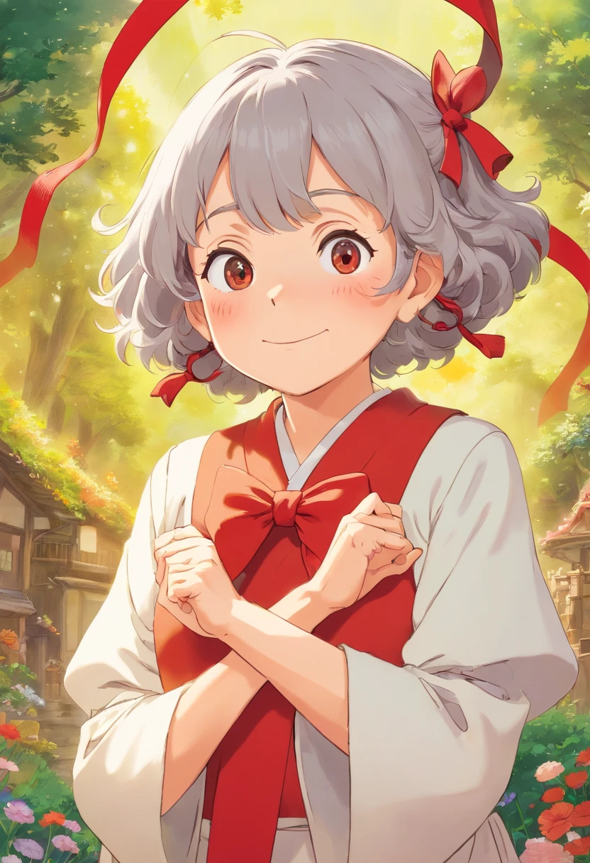 Grandma,On hand,Red ribbon