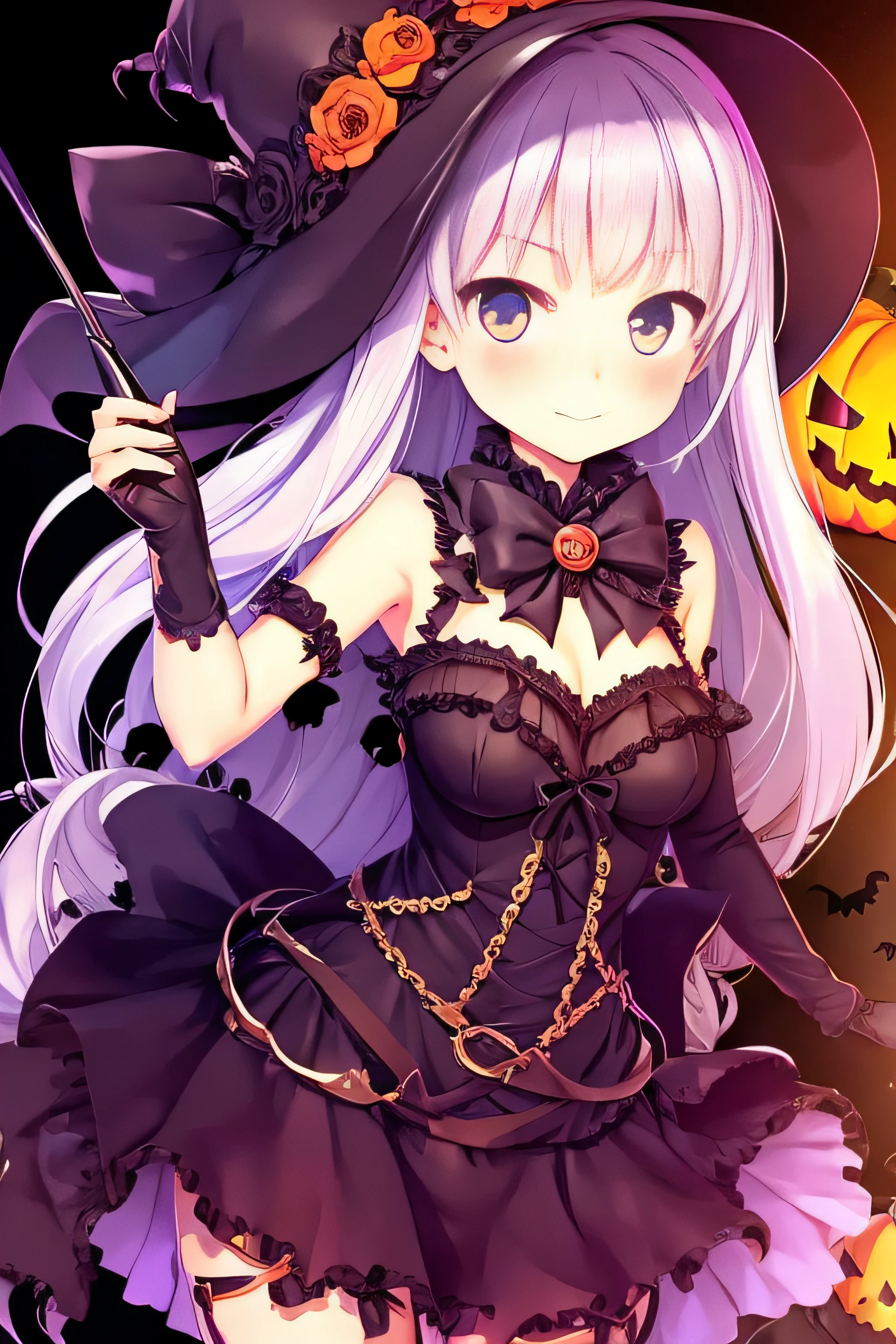 1girl, Halloween, spooky, cute, ghoul