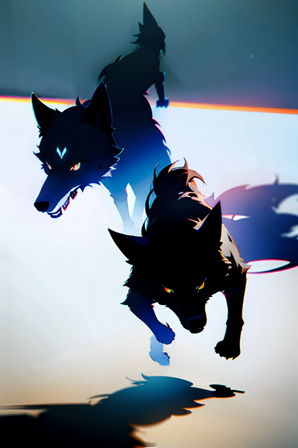 giant shadow wolf