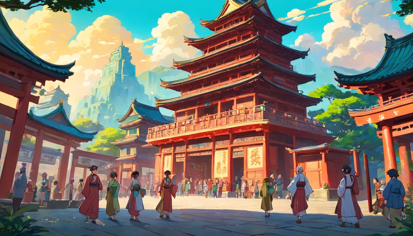 A neighborhood from the ancient Qing Dynasty